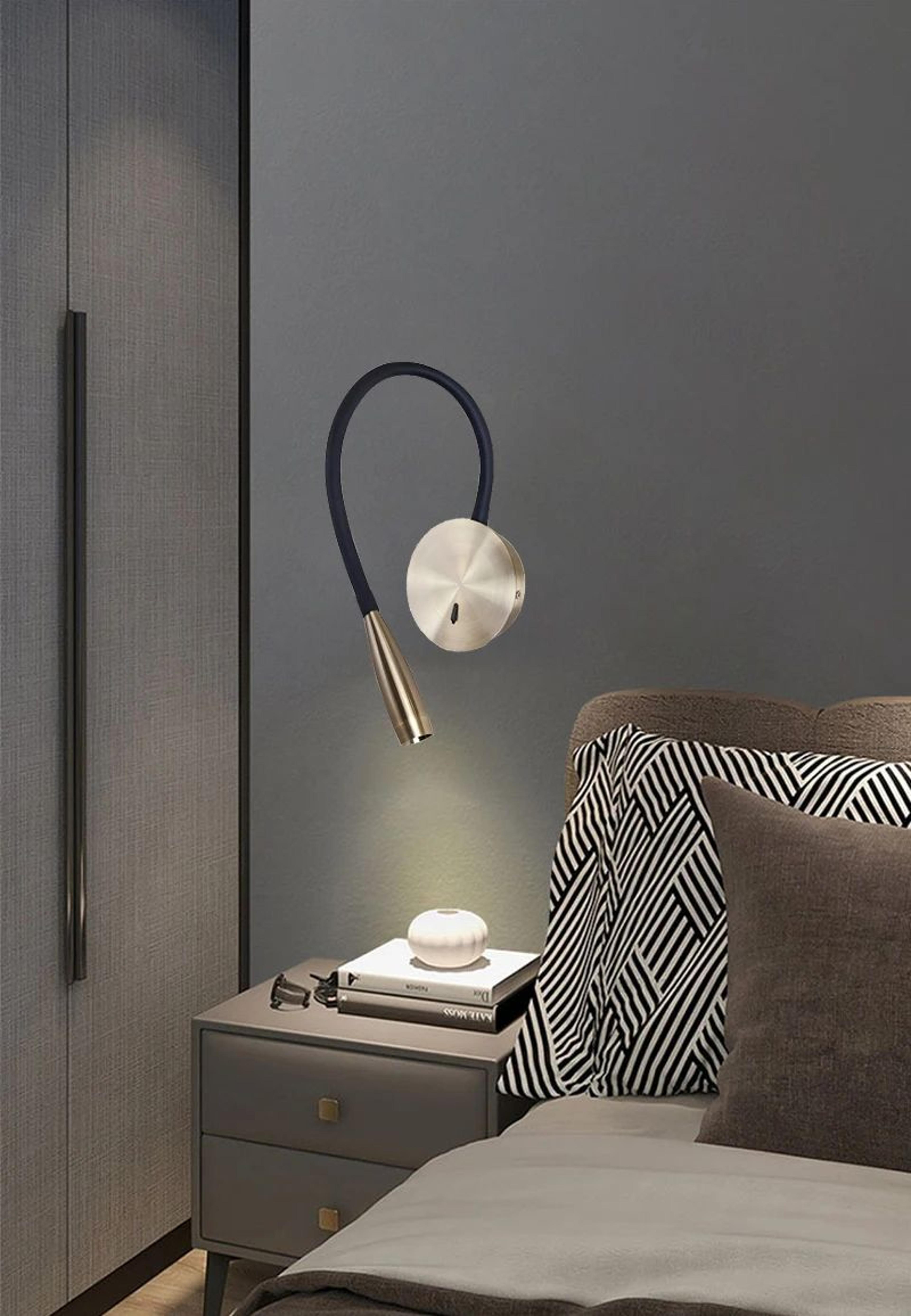3W Flexible LED Bedside Reading Wall Light 4