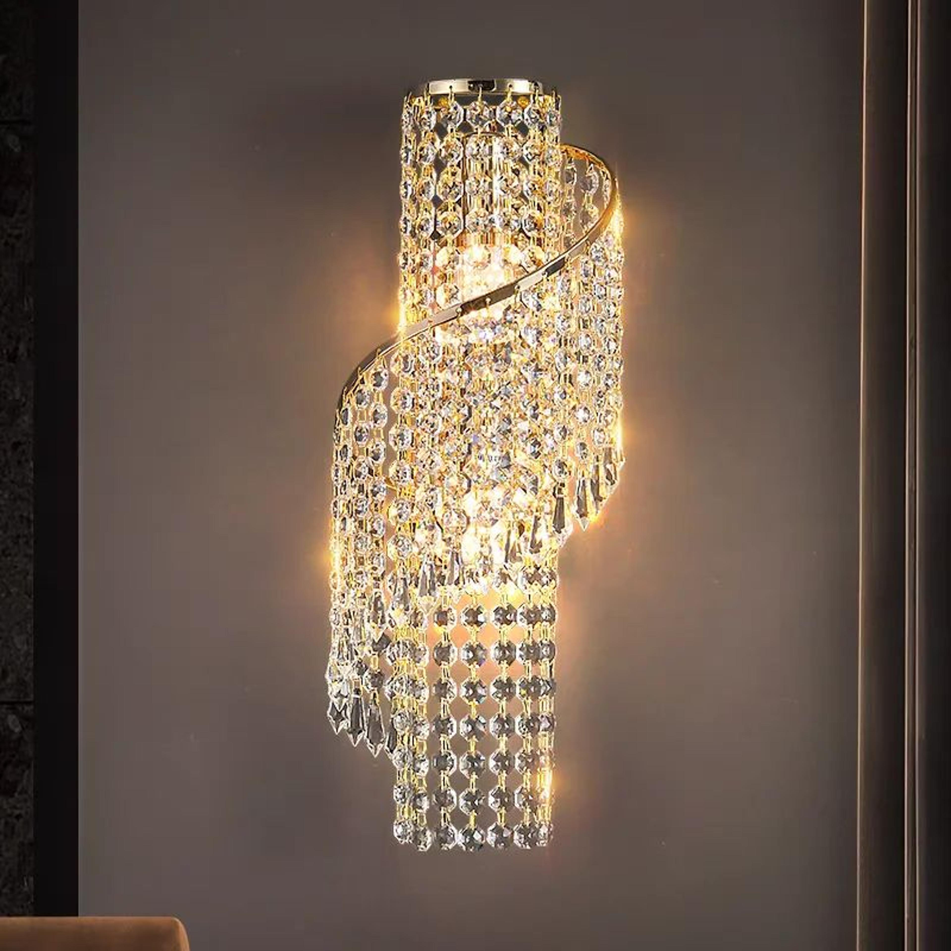 Luxury Crystal Tassel Wall Sconce 0