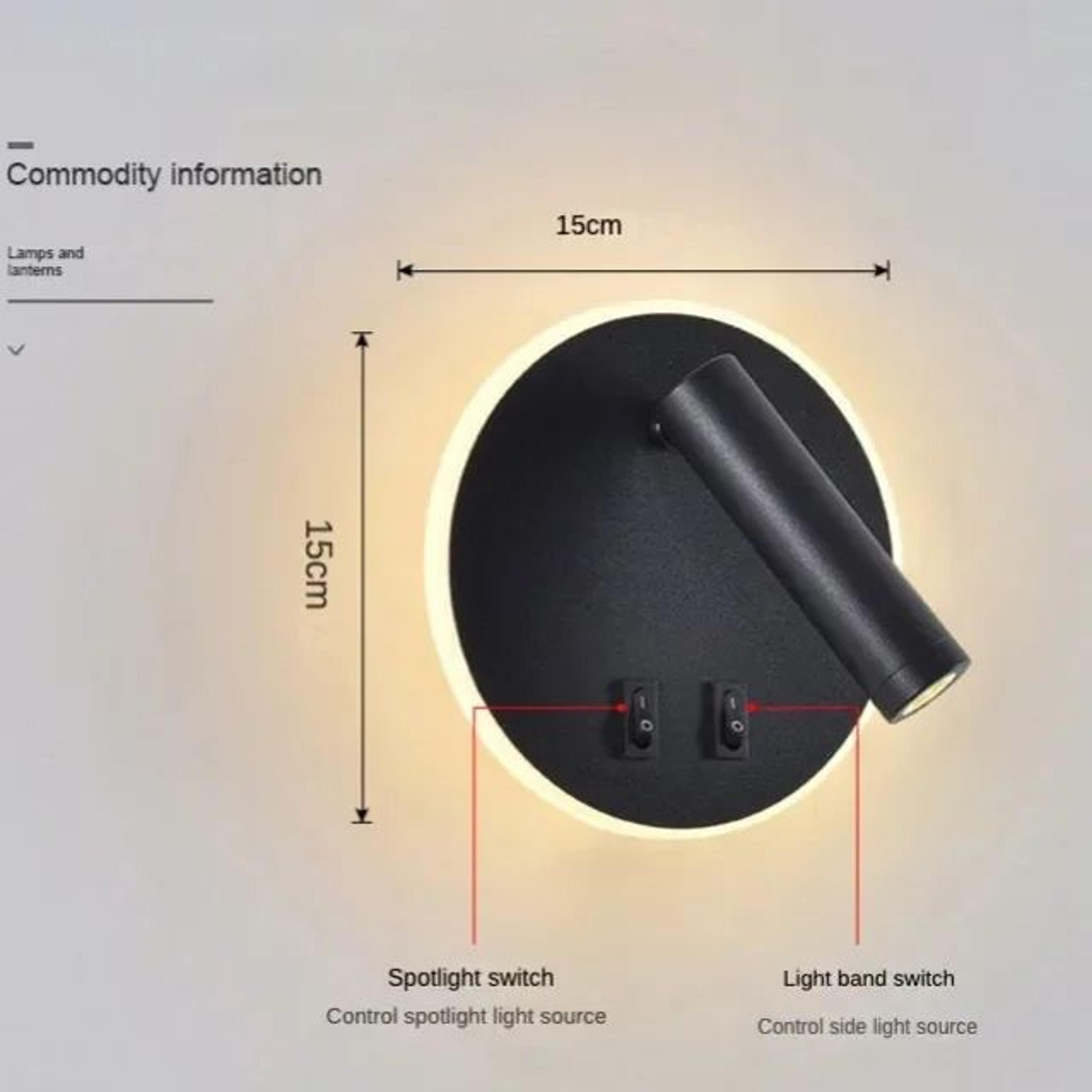 Modern LED Bedside Reading Wall Light With USB 10