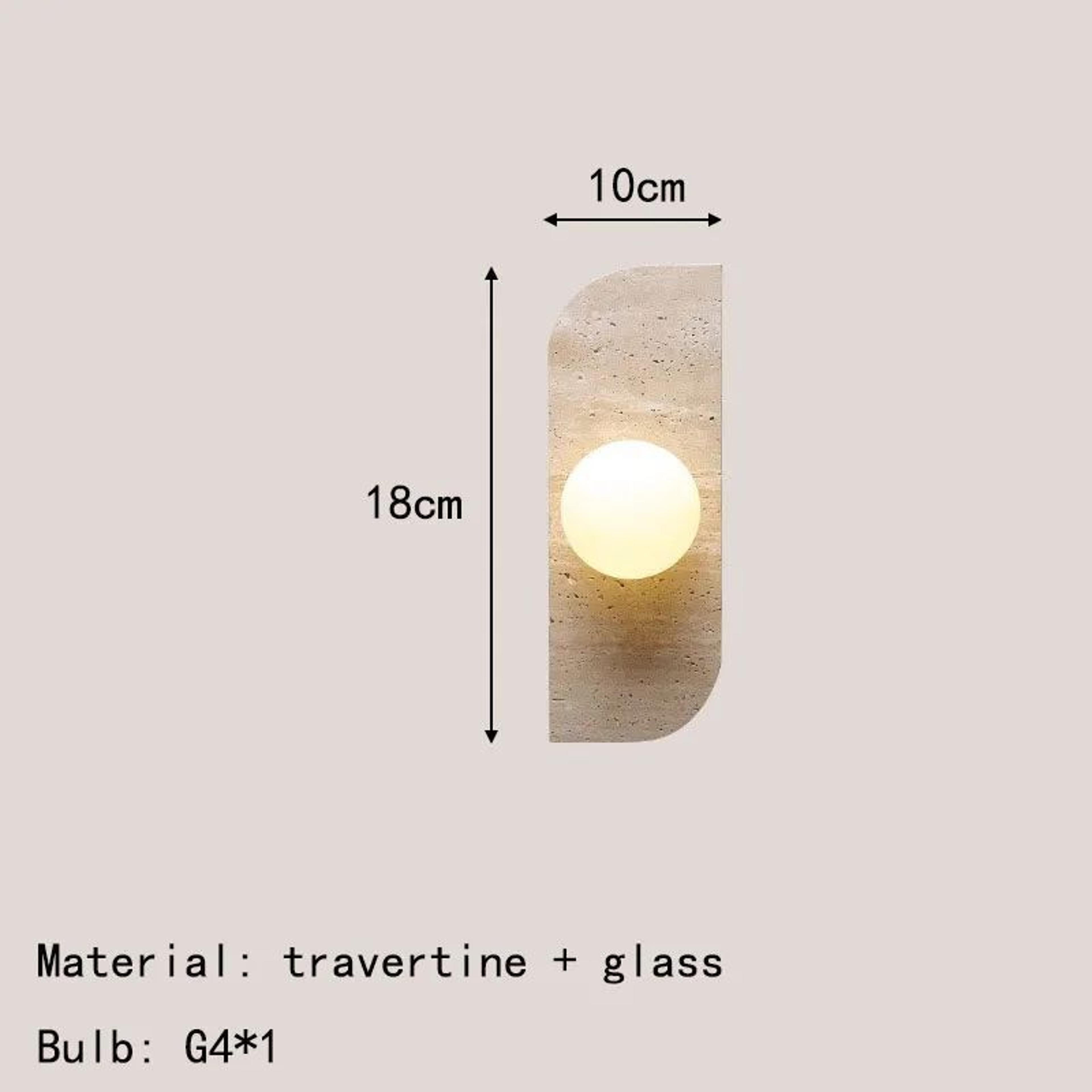 Natural Stone Art Wall Sconce 19