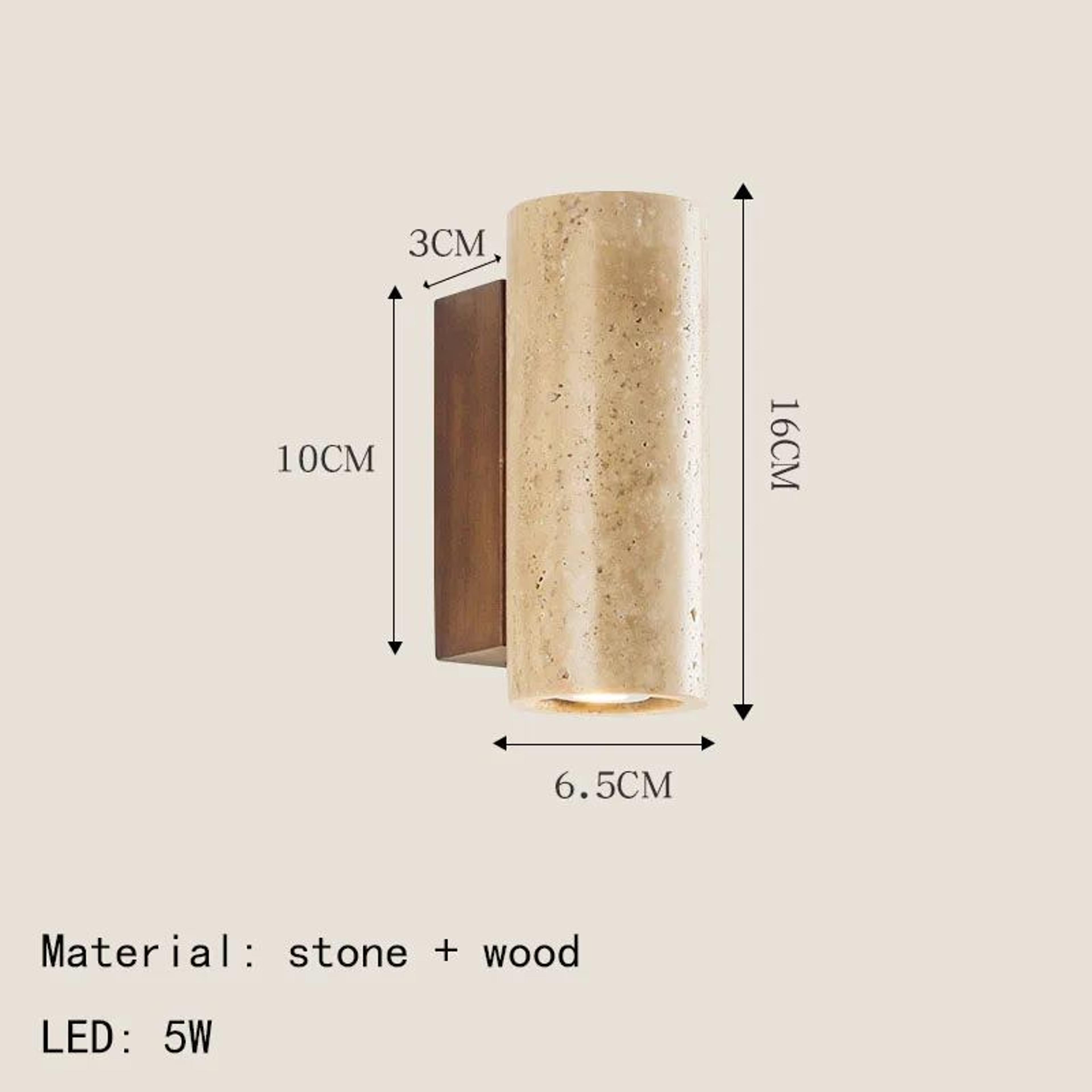 Natural Stone Art Wall Sconce 13