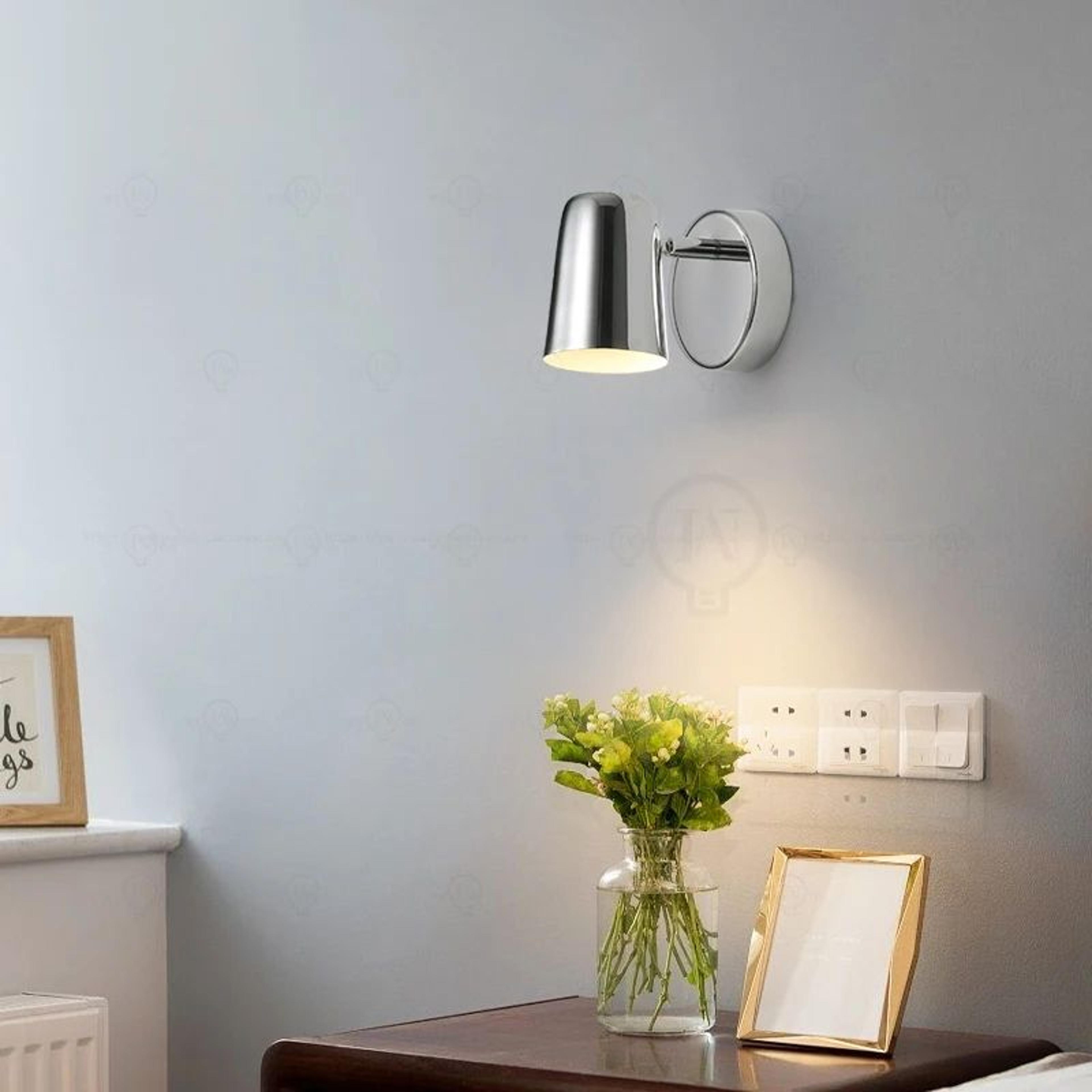 Modern Silver Adjustable Bedside Reading Wall Lamp 3