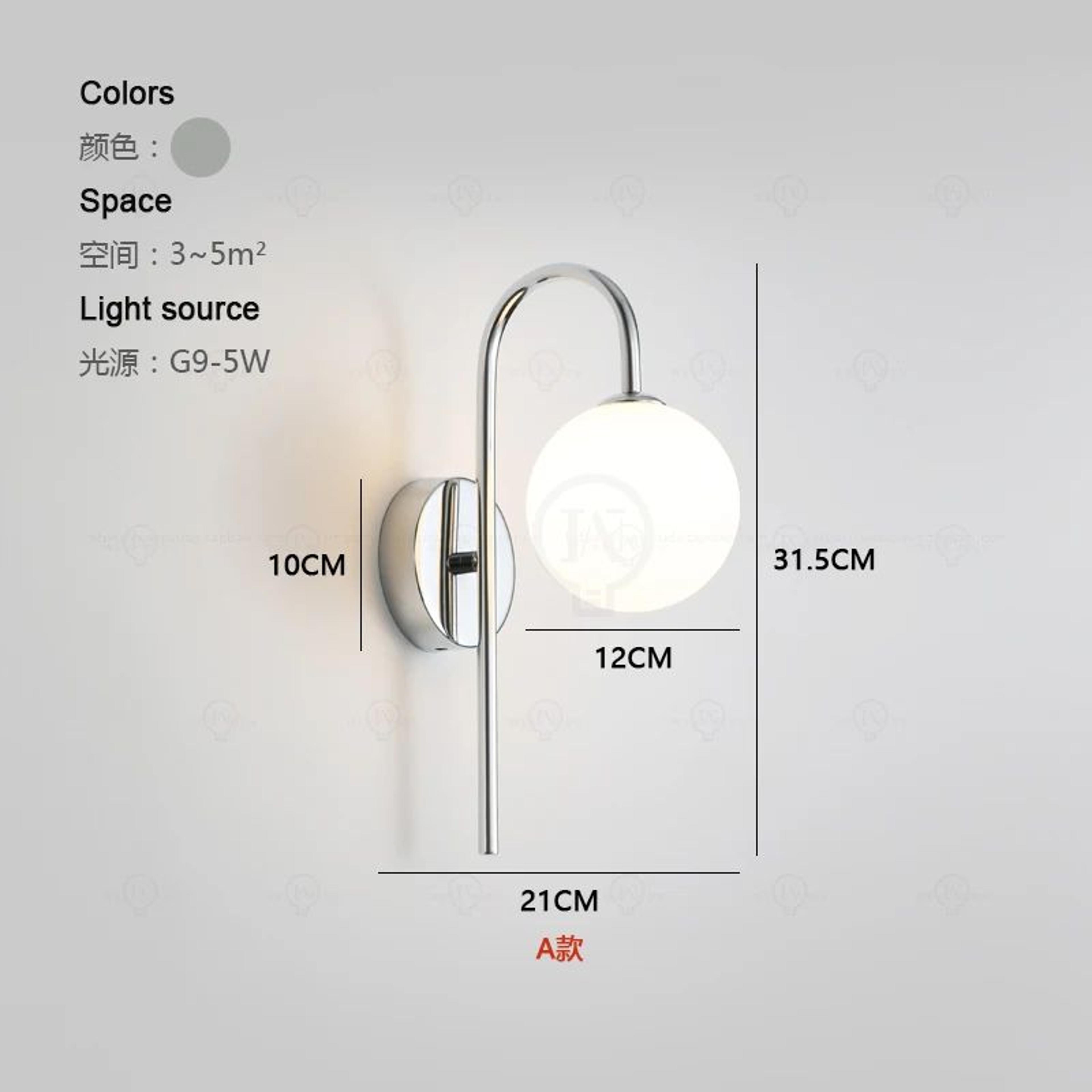 Modern Silver Adjustable Bedside Reading Wall Lamp 6