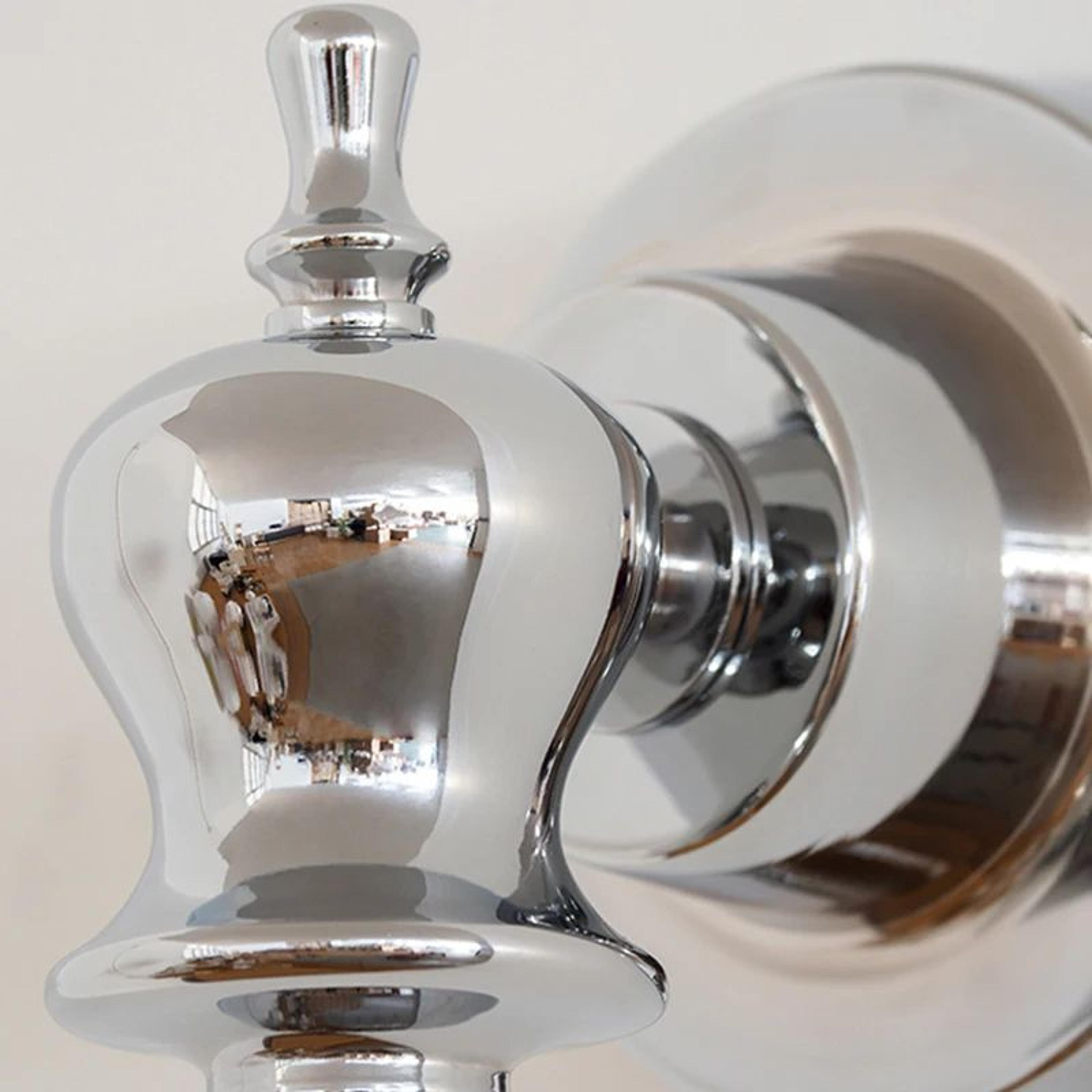 Modern Chrome 3000K Art Deco Wall Sconce 5