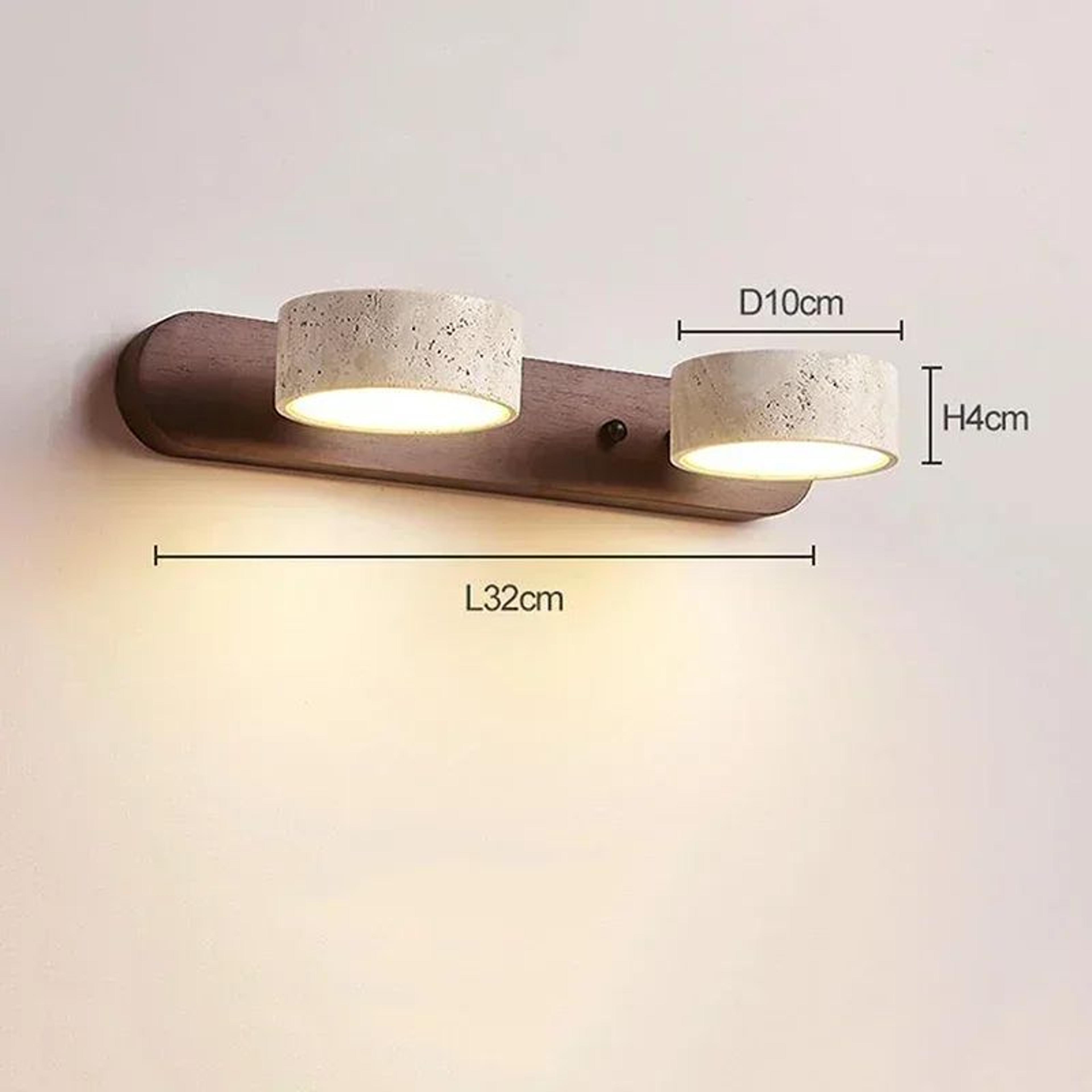 Wabi Sabi Travertine Rotatable LED Wall Light 8
