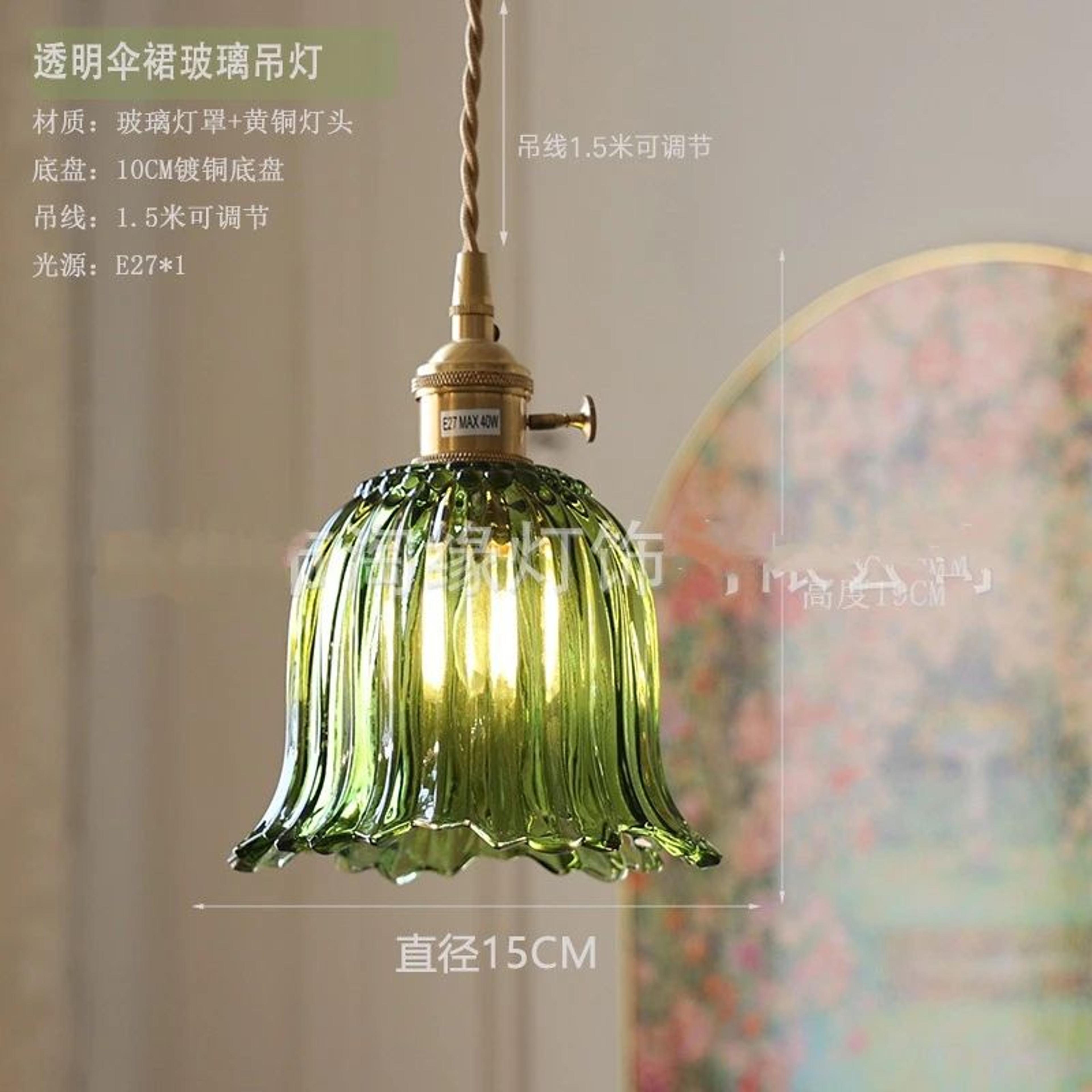 Florielle Vintage Floral Glass Wall Lamp 11