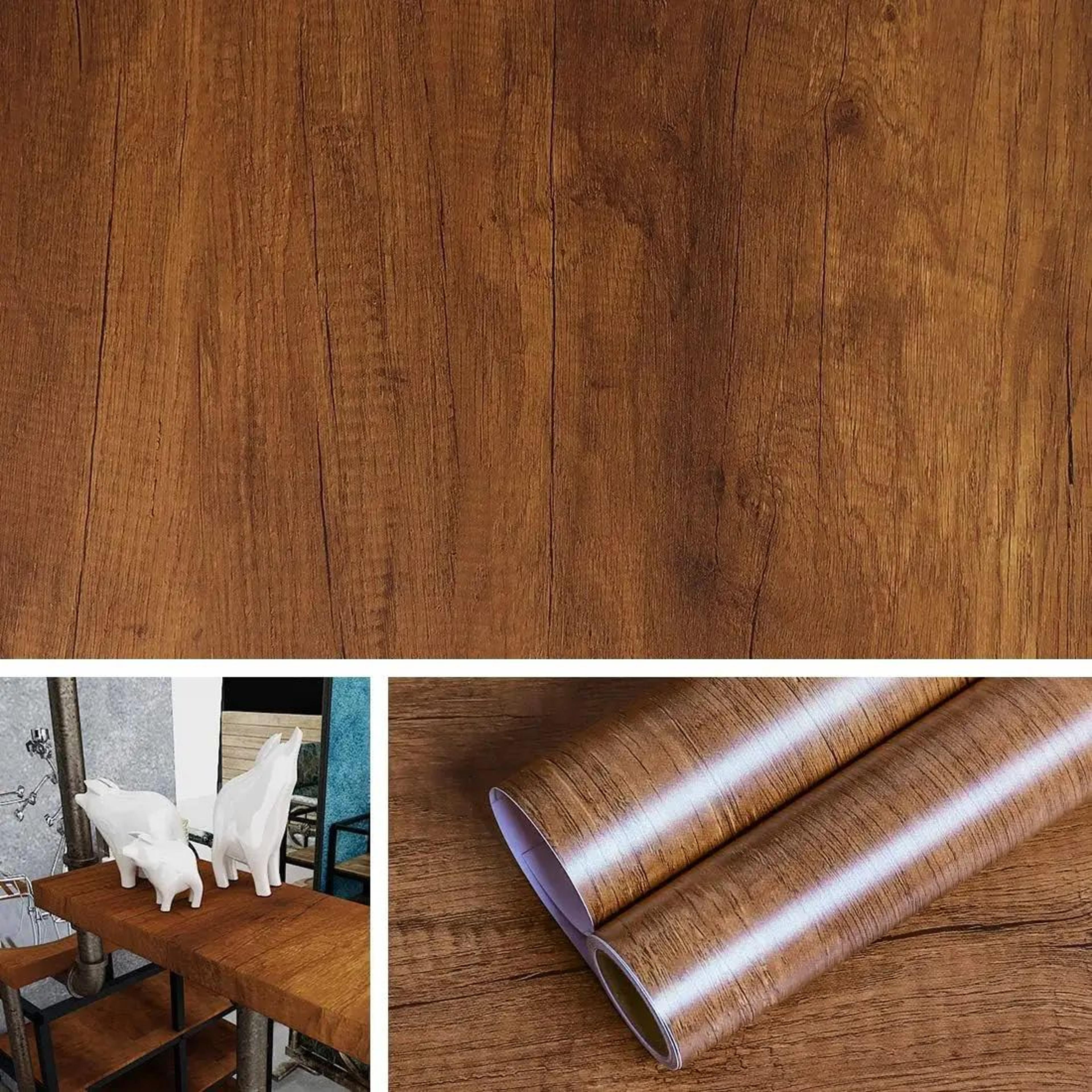 Woodora Waterproof Wood Grain Wallpaper 14