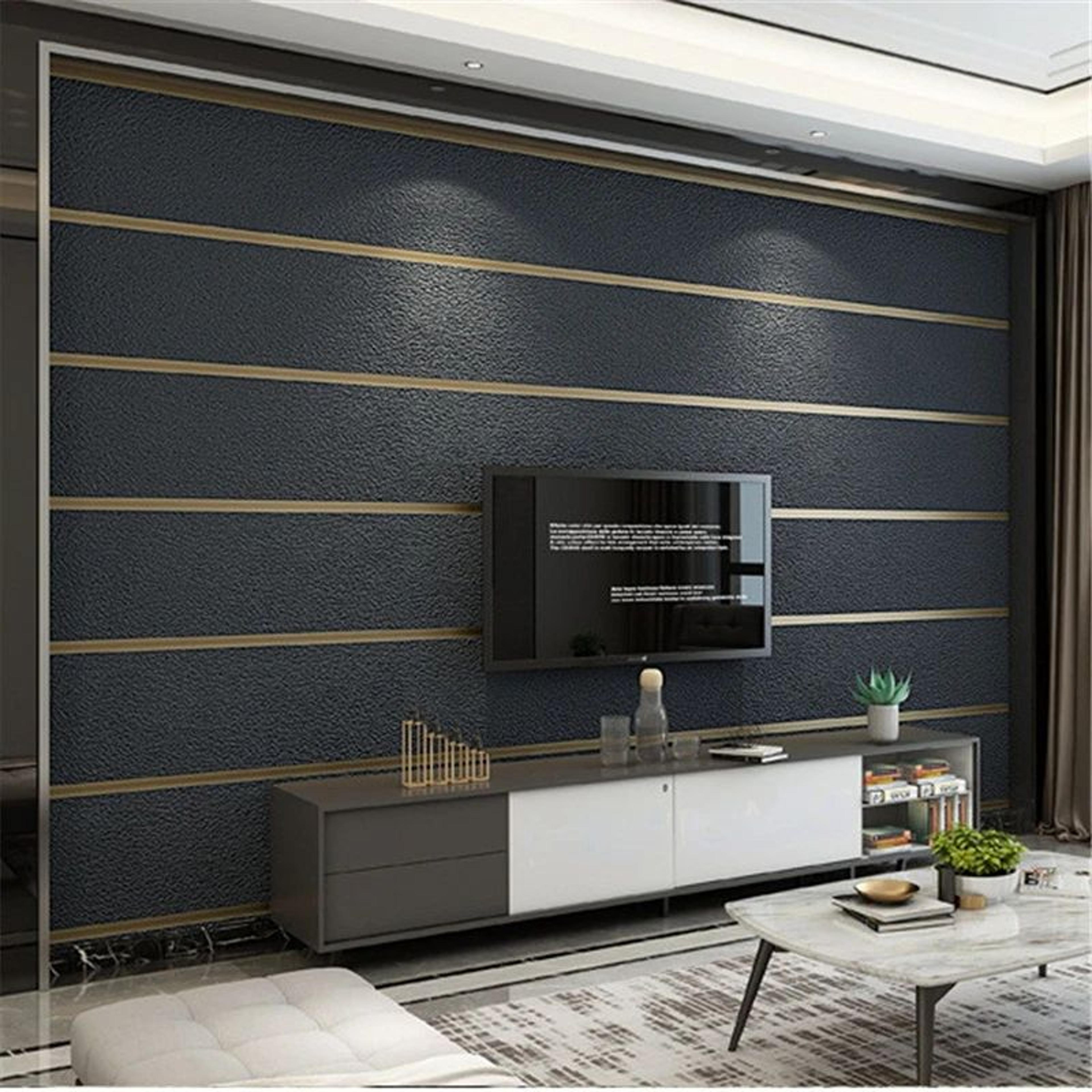 Velmora 3D Striped Velvet Wallpaper 2