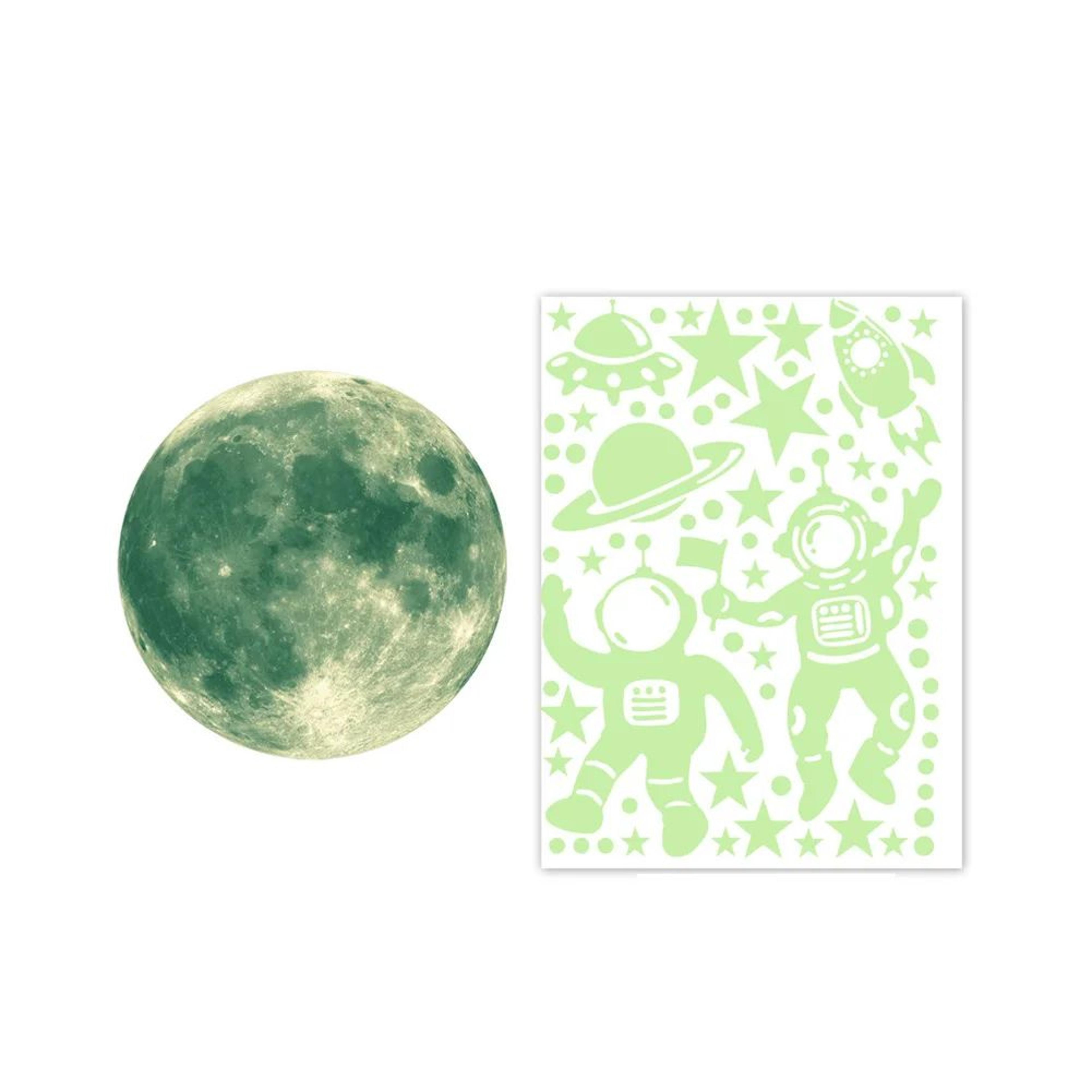 AstroGlow Astronaut Moon Wall Decals 4