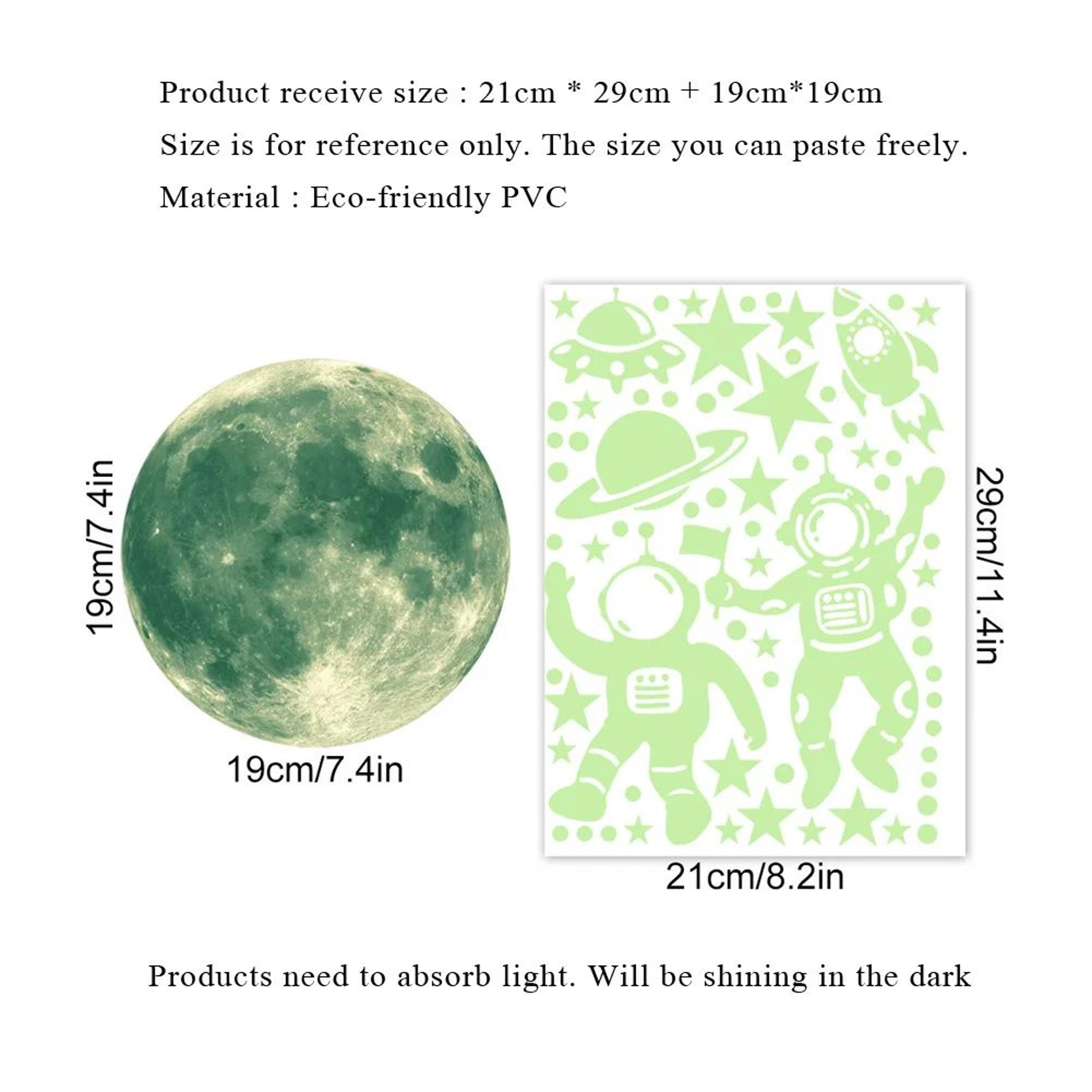 AstroGlow Astronaut Moon Wall Decals 1