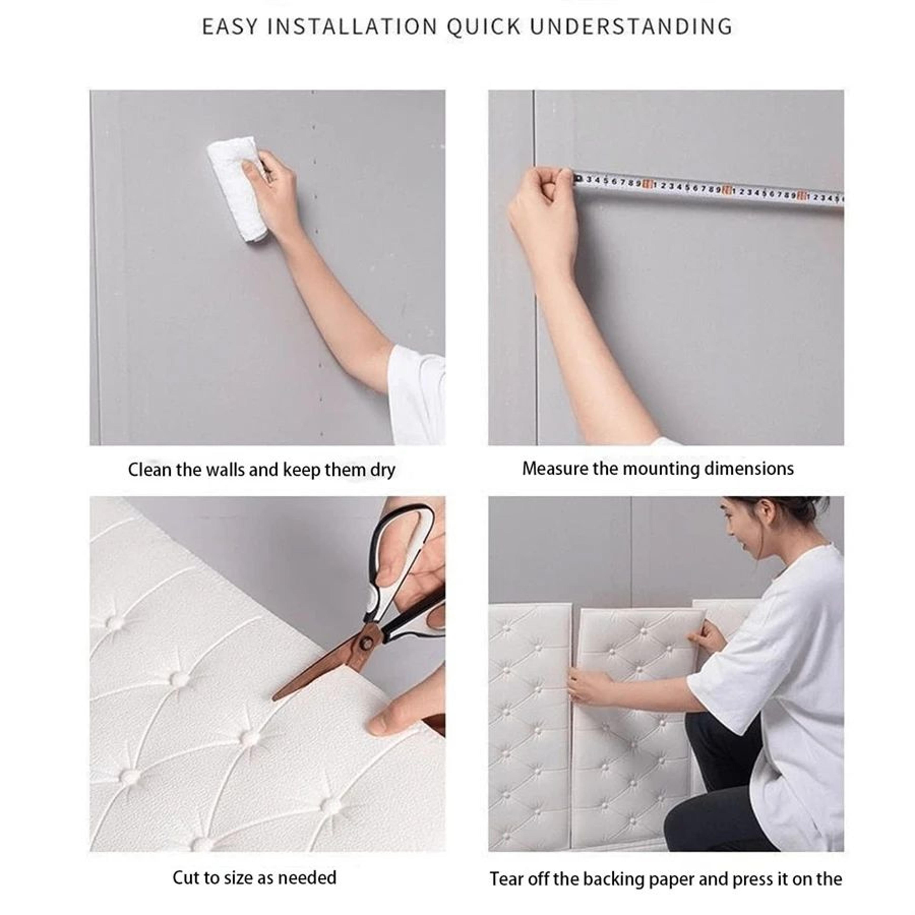 Cushora 3D Self Adhesive Foam Wall Panels 5