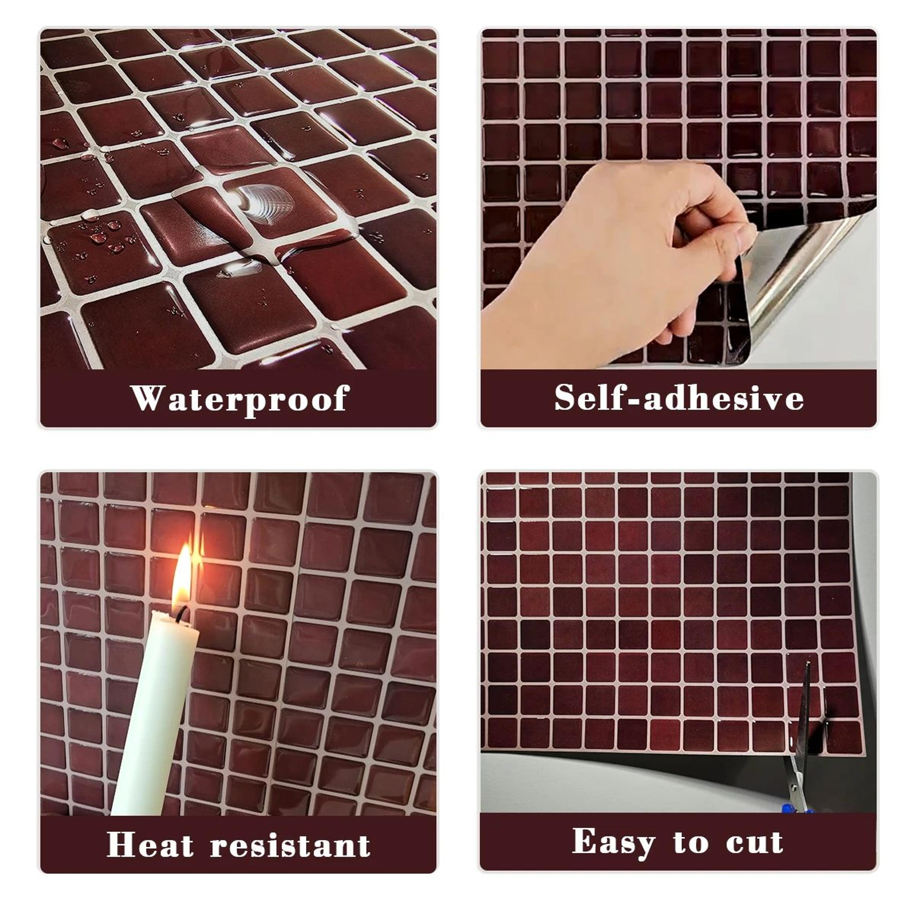 Mosaelle 3D Peel And Stick Backsplash Tiles 2