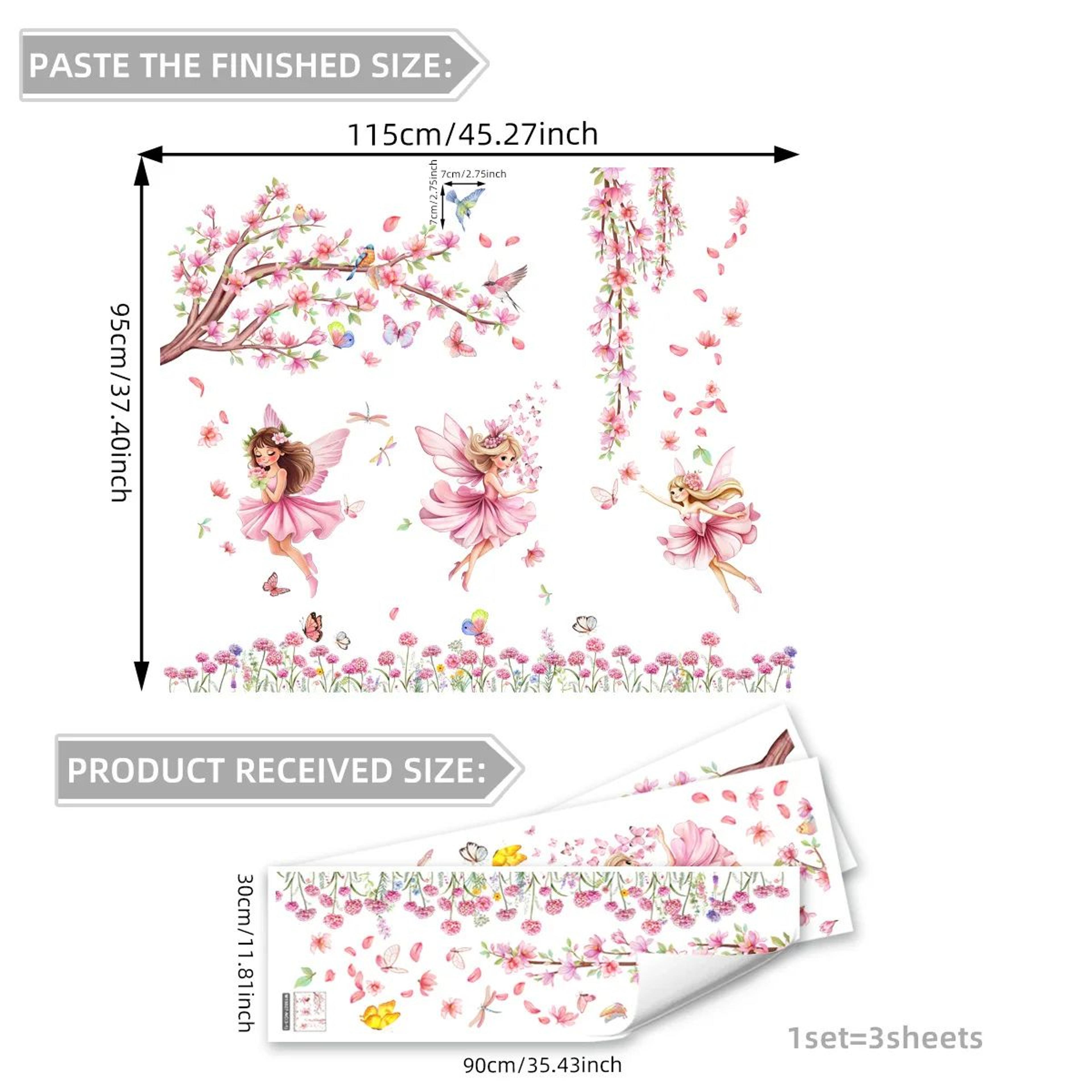 FairyBloom Pink Tree Wall Decals 6