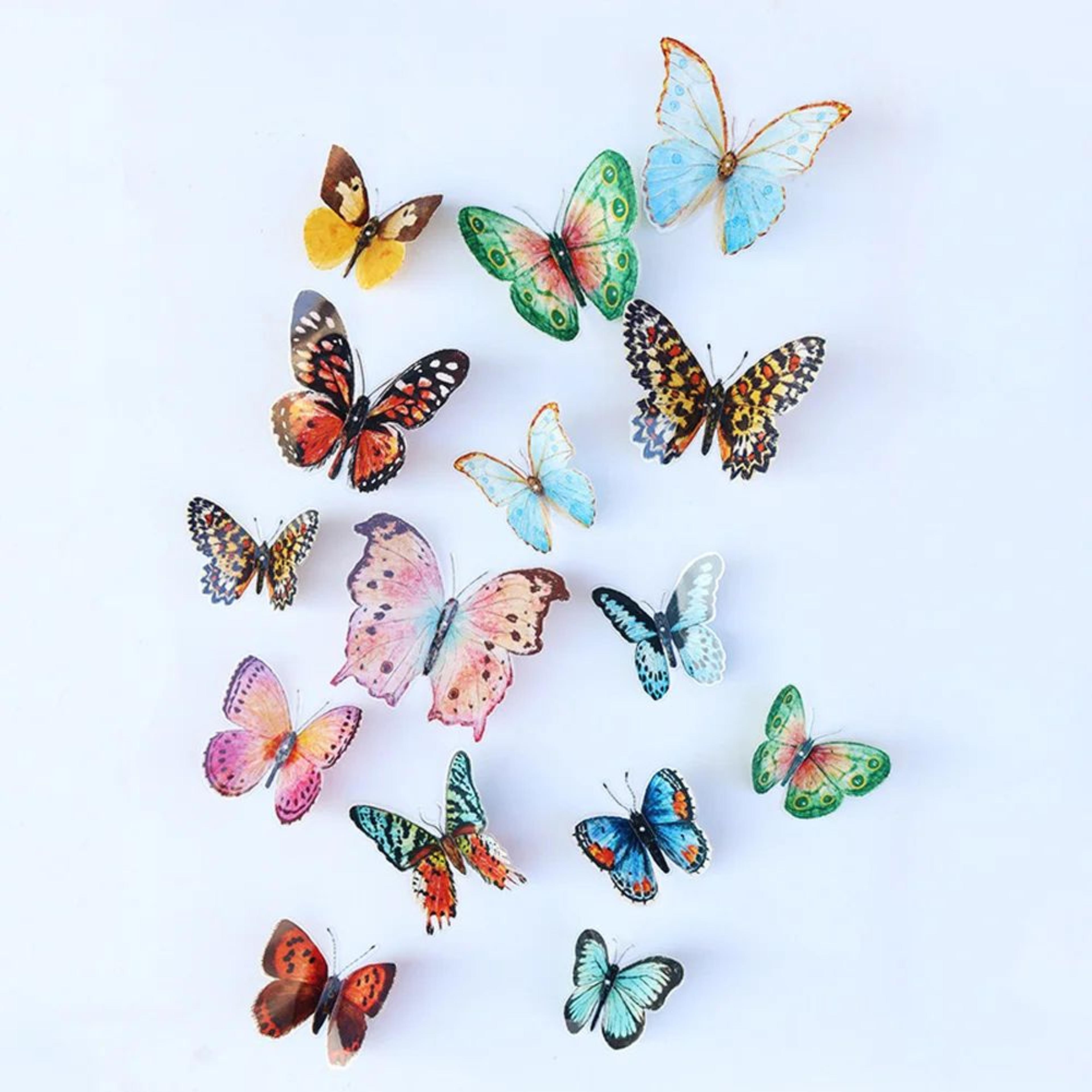 Flutterelle 3D Watercolor Butterfly Wall Decals 0
