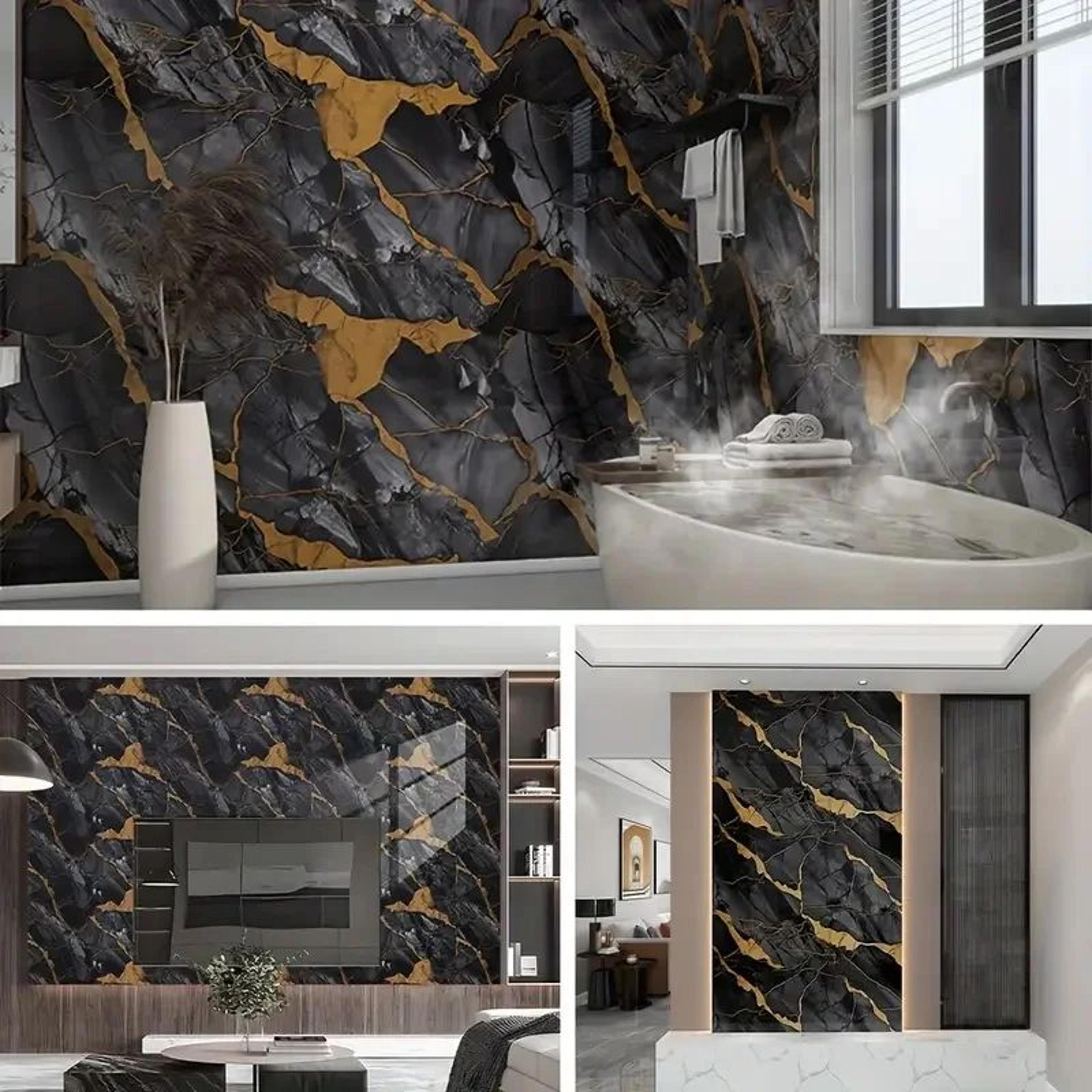 Marbelle 3D Marble Peel And Stick Floor Tiles 3