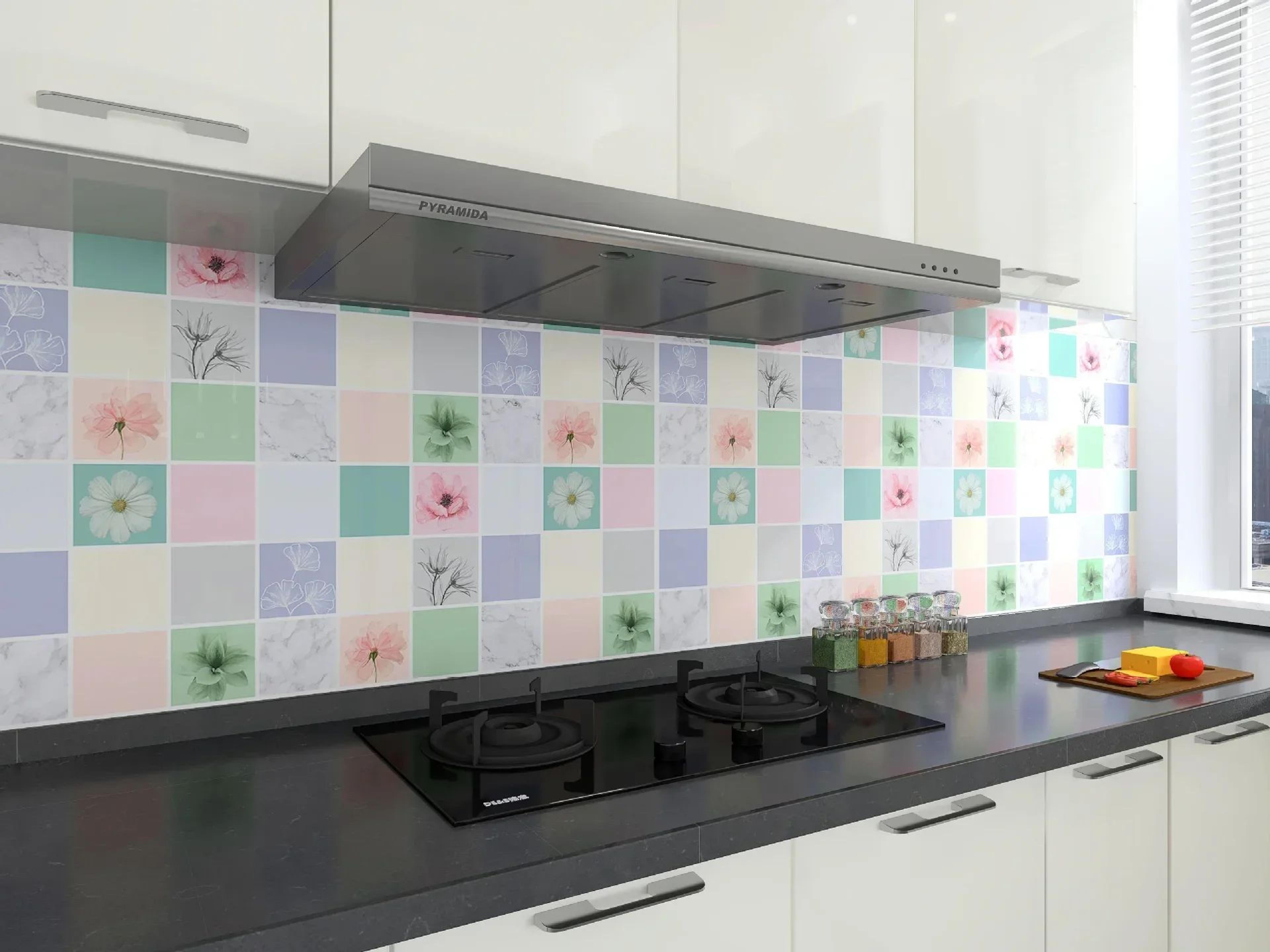 HeatShield Oil Proof Peel And Stick Kitchen Wallpaper 19
