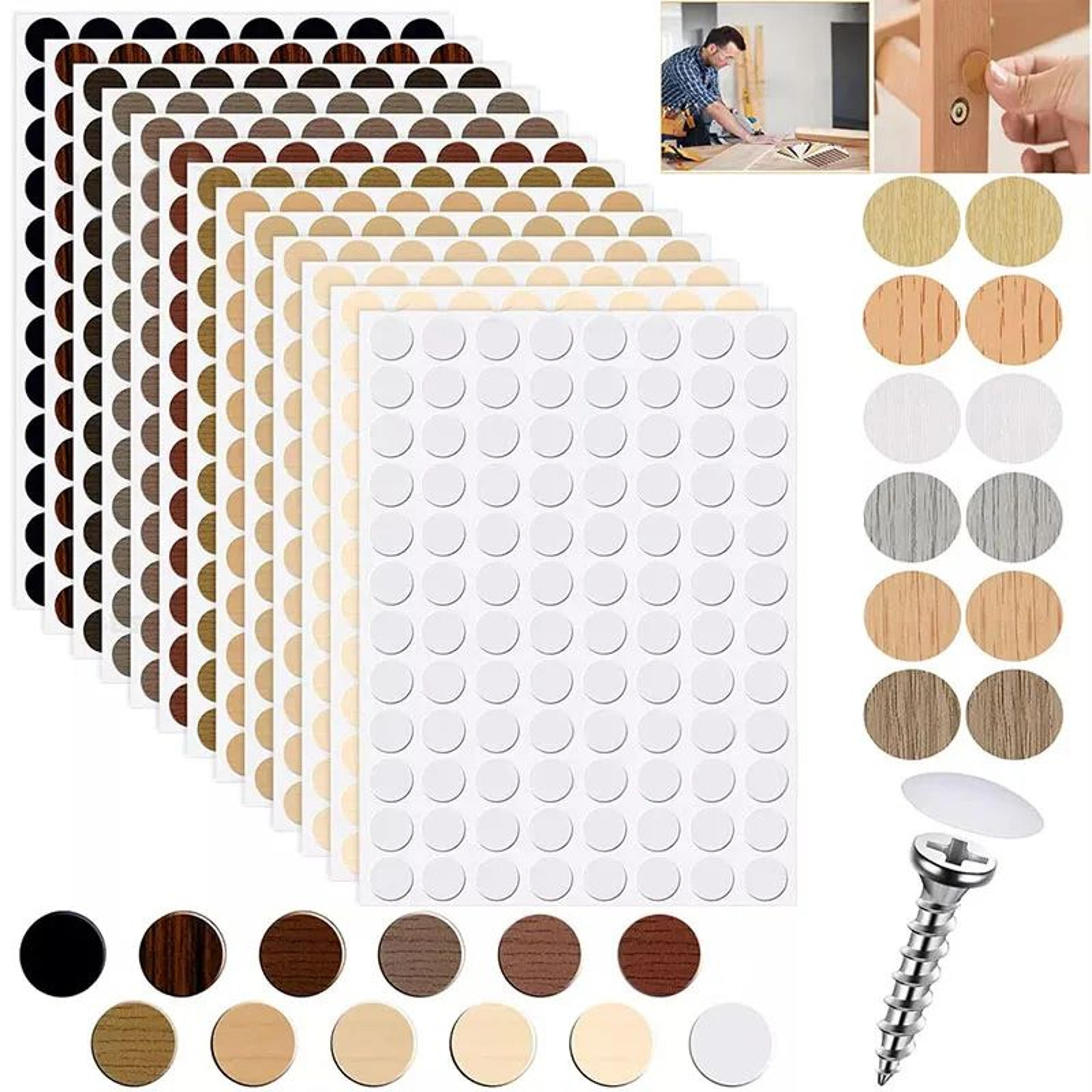 CoverEase Self Adhesive Screw Hole Cover Stickers 3
