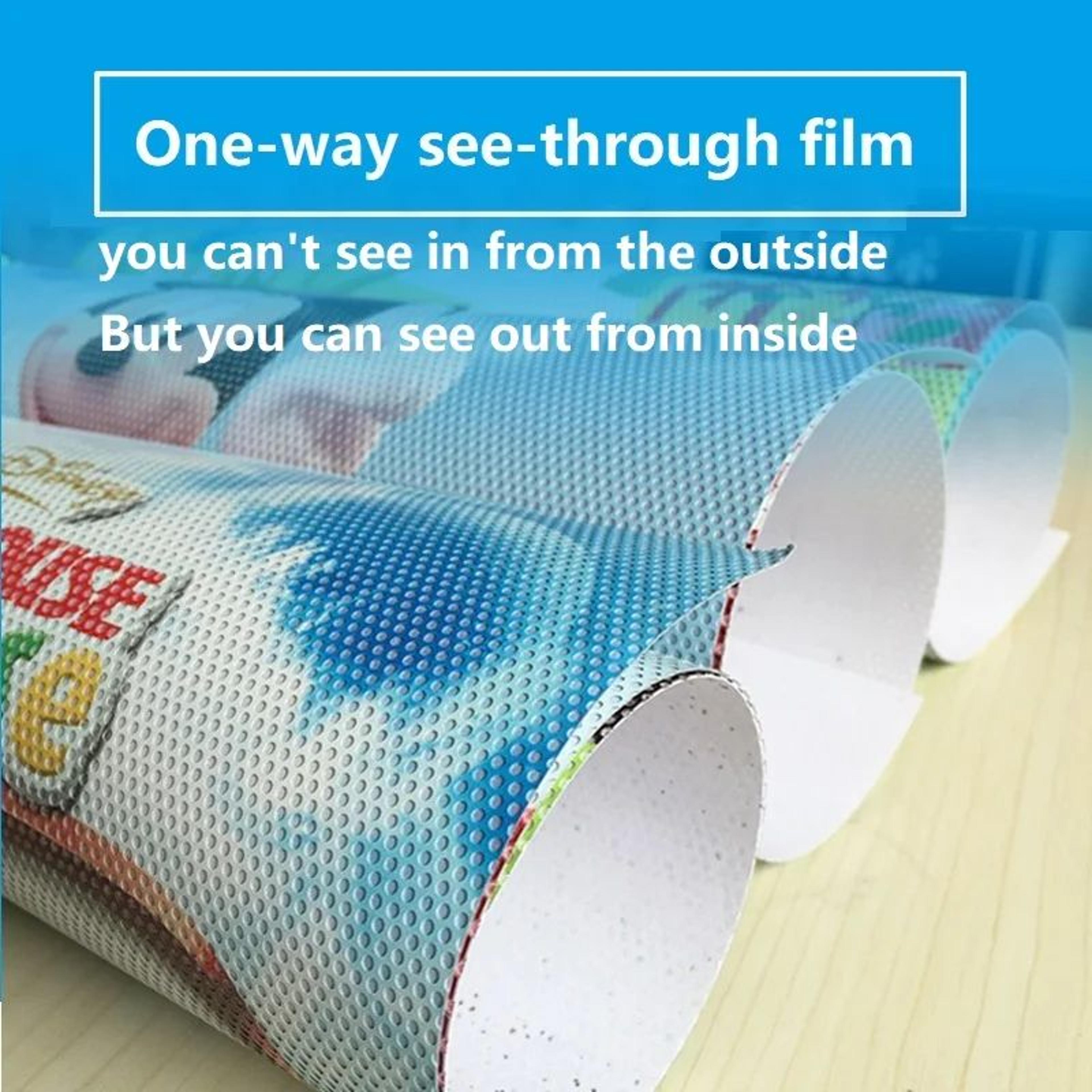 visionara custom one way perforated window film