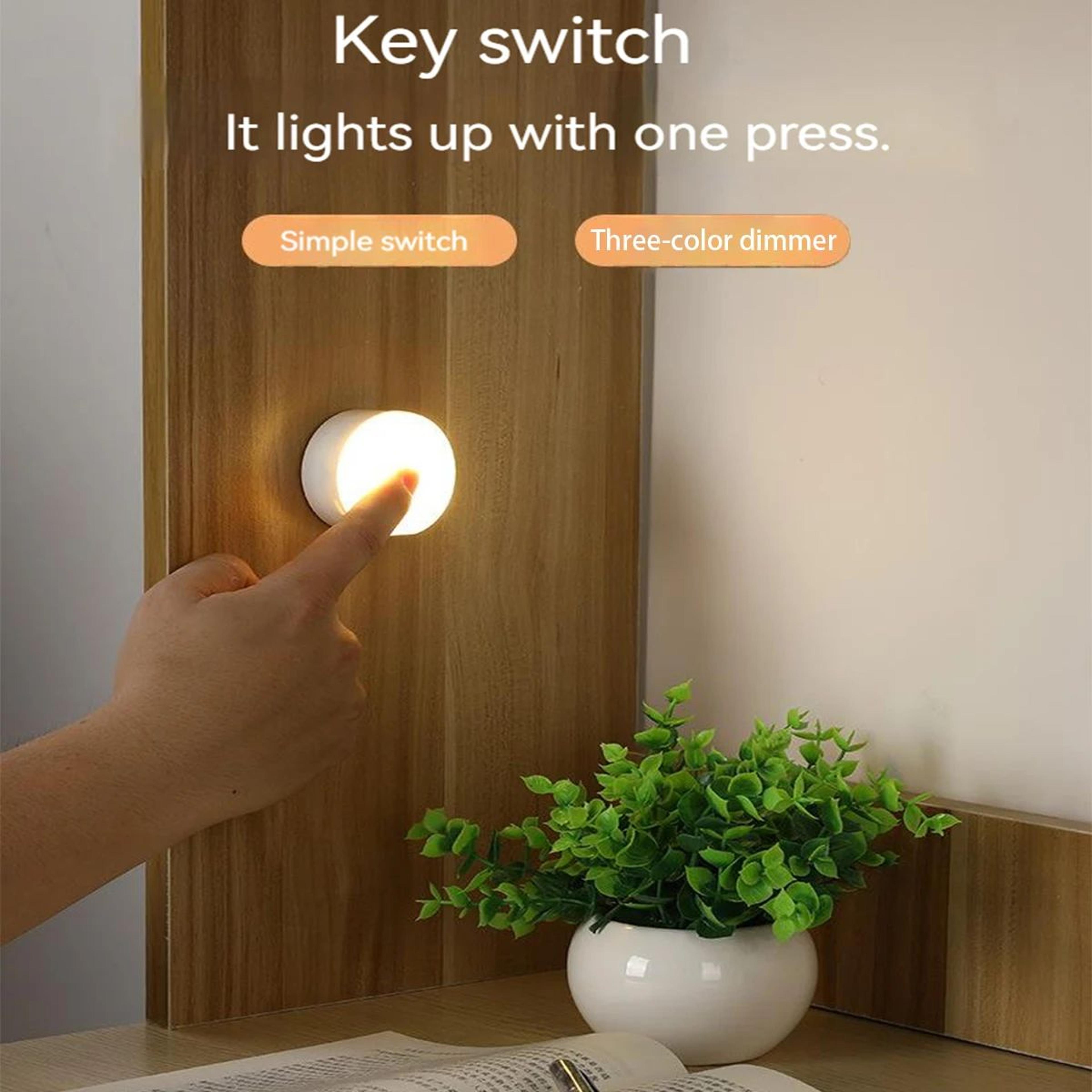 TriGlow 3 Color Battery Powered LED Night Light 0