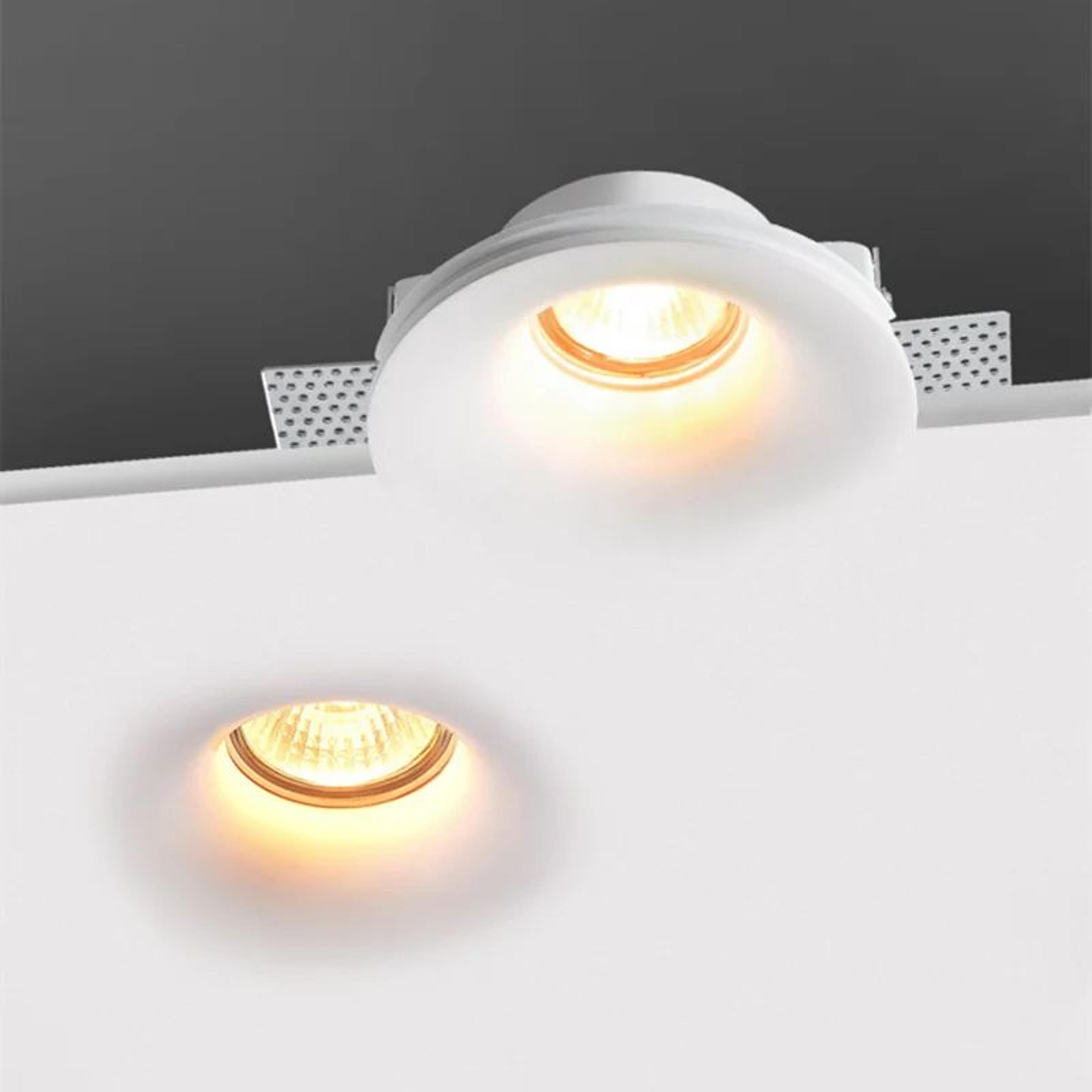 Borderless GU10 Recessed Gypsum Downlight 1