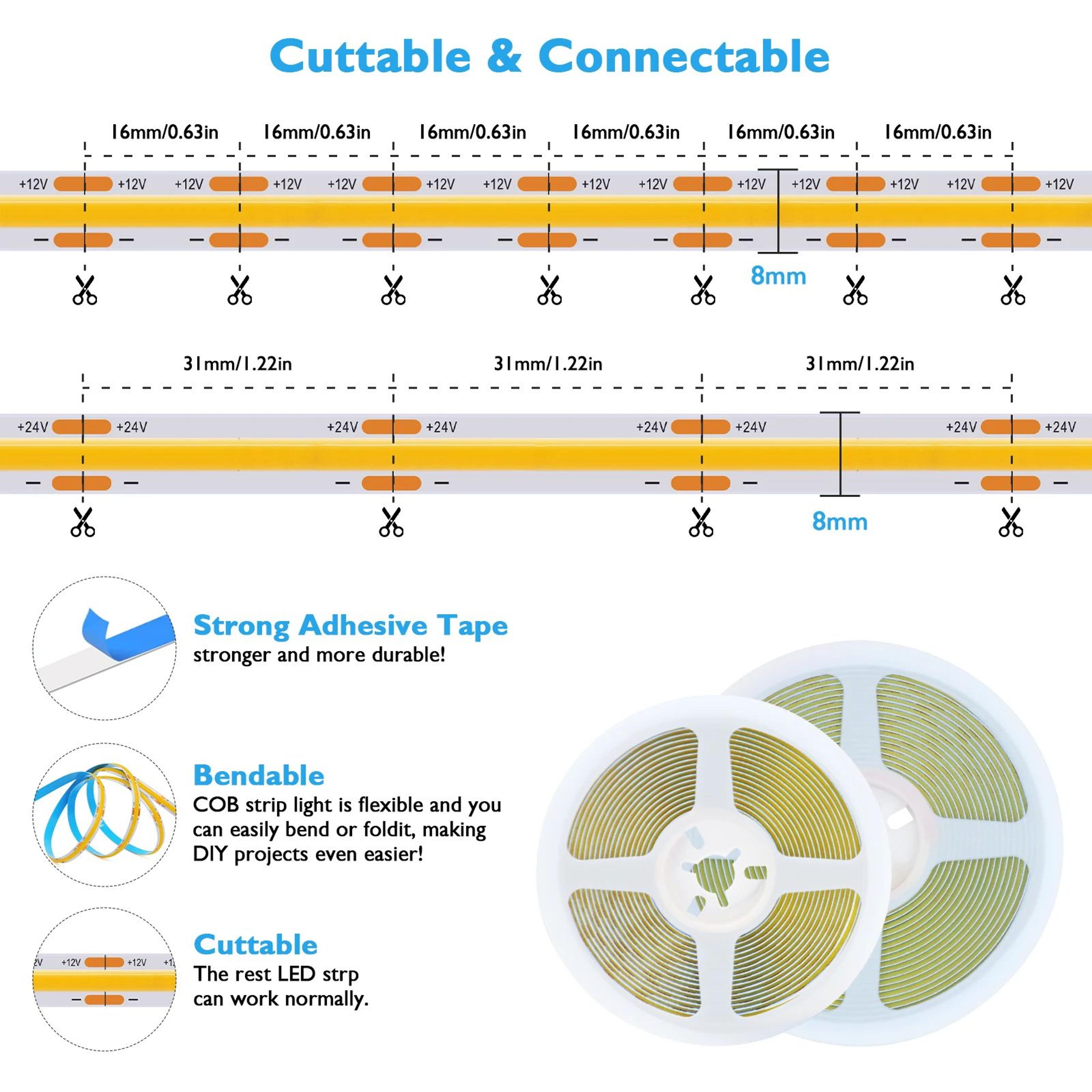 High Density COB LED Strip Light 2