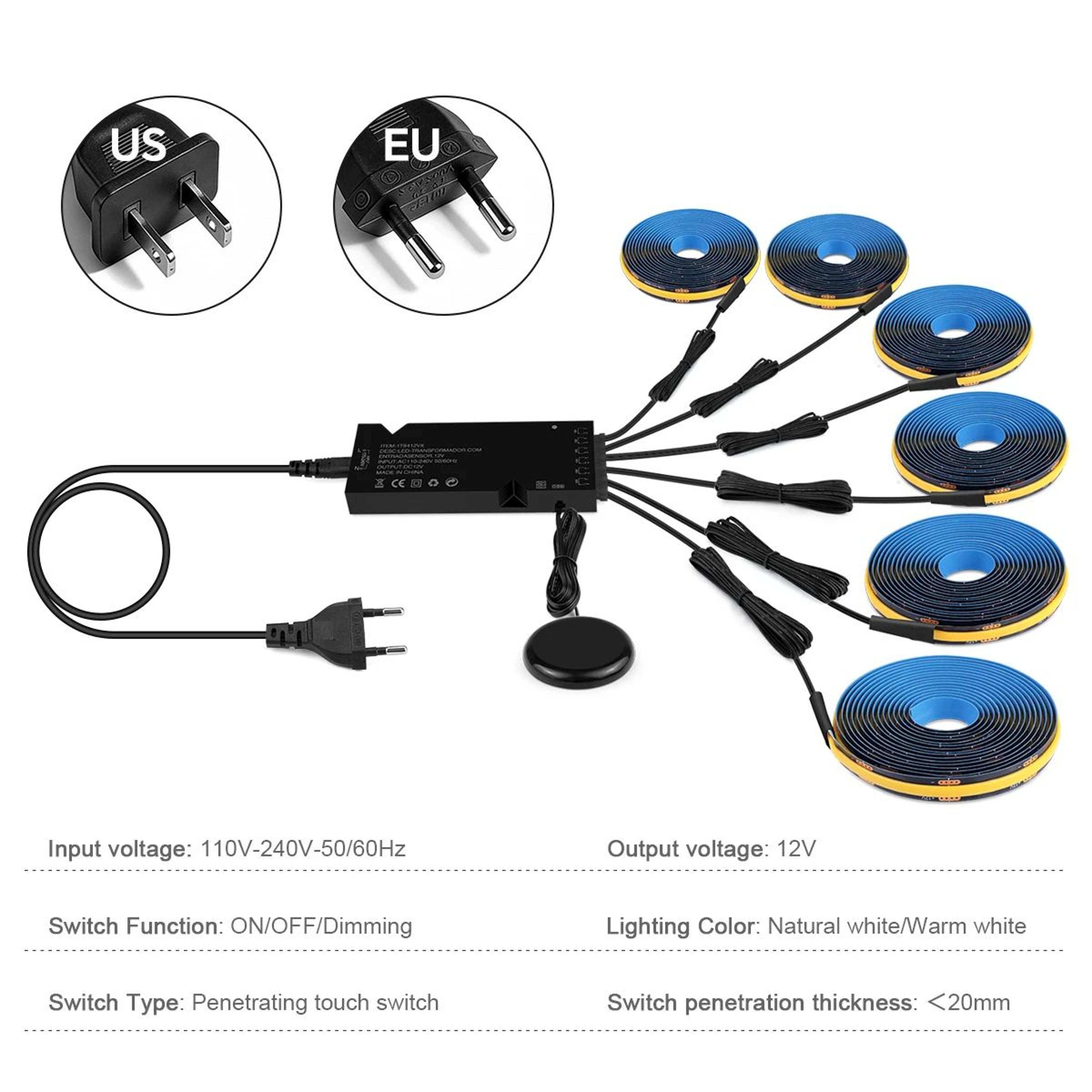 Dimmable Touch Sensor COB LED Strip Light 1