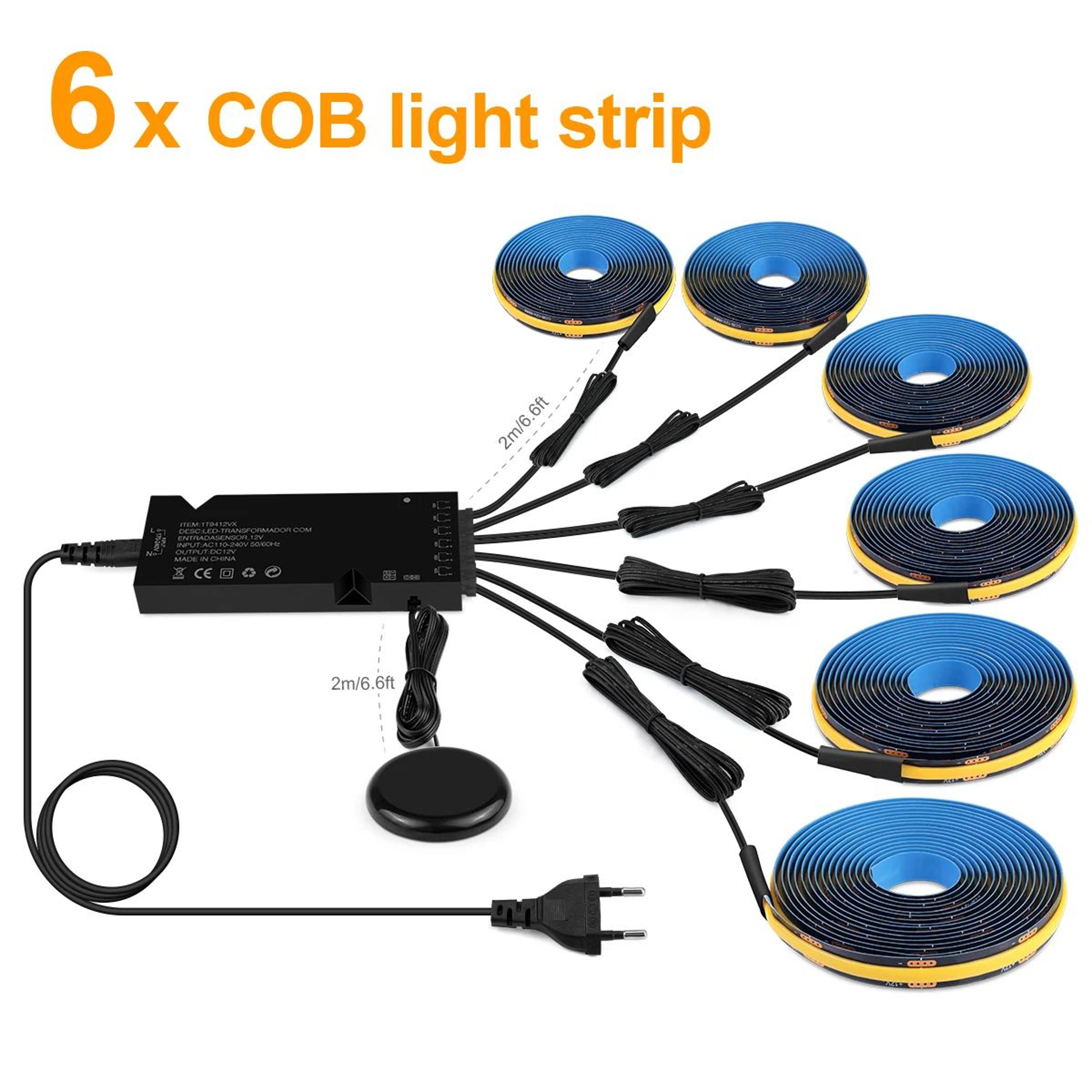 Dimmable Touch Sensor COB LED Strip Light 11