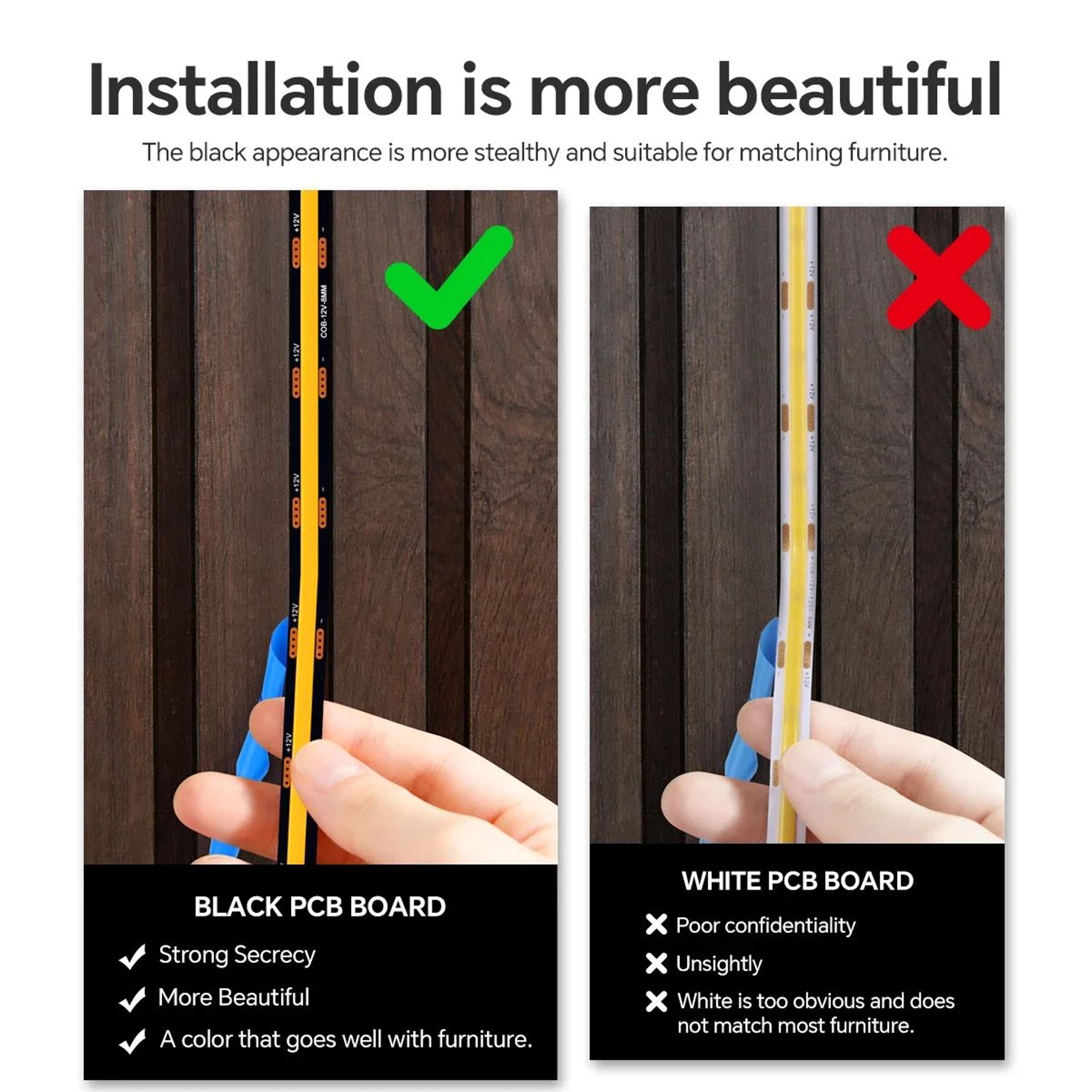 Smart Door Sensor COB LED Cabinet Light Set 3