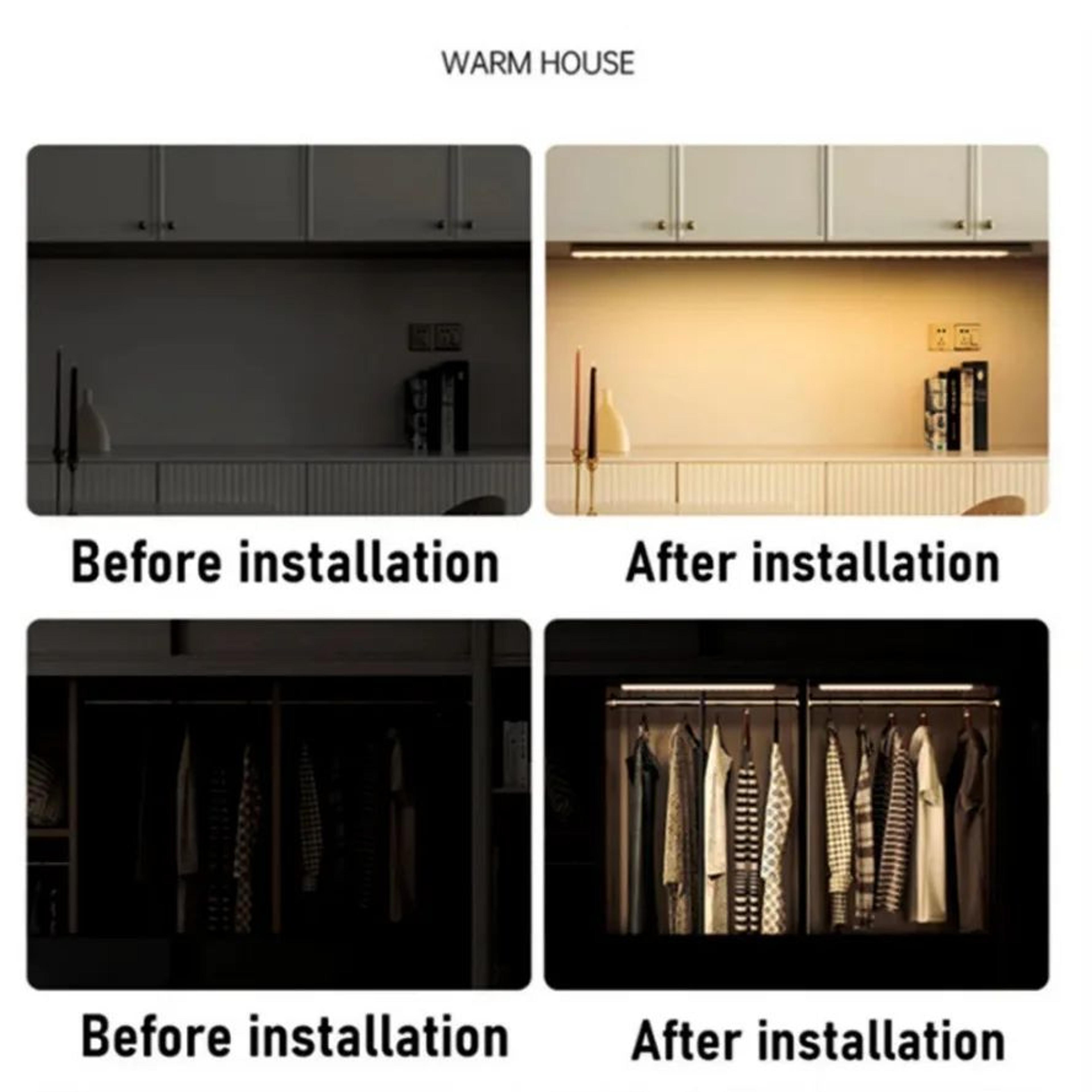 Rechargeable Motion Sensor LED Under Cabinet Light 4