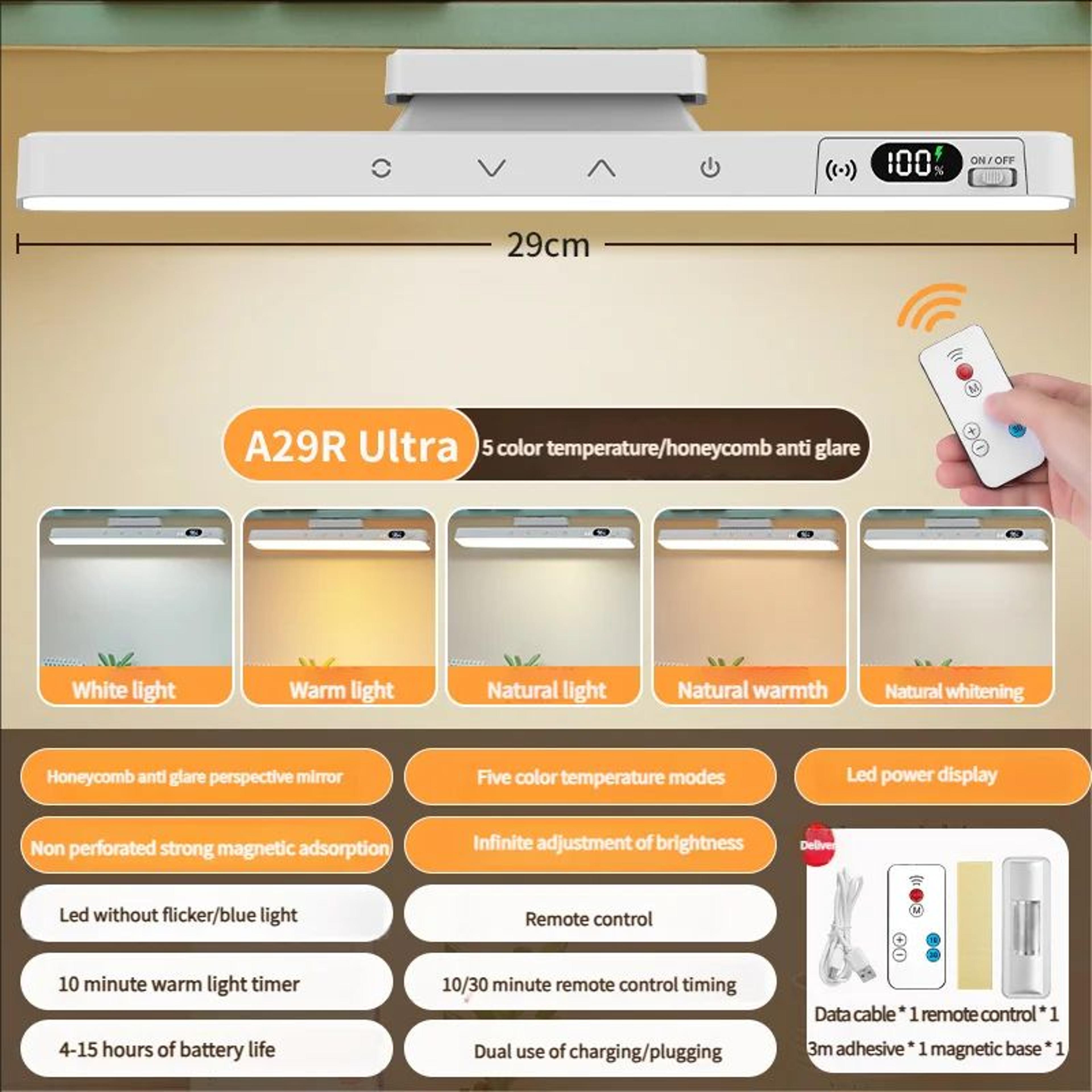 Rechargeable Magnetic Dimmable LED Desk Lamp 7