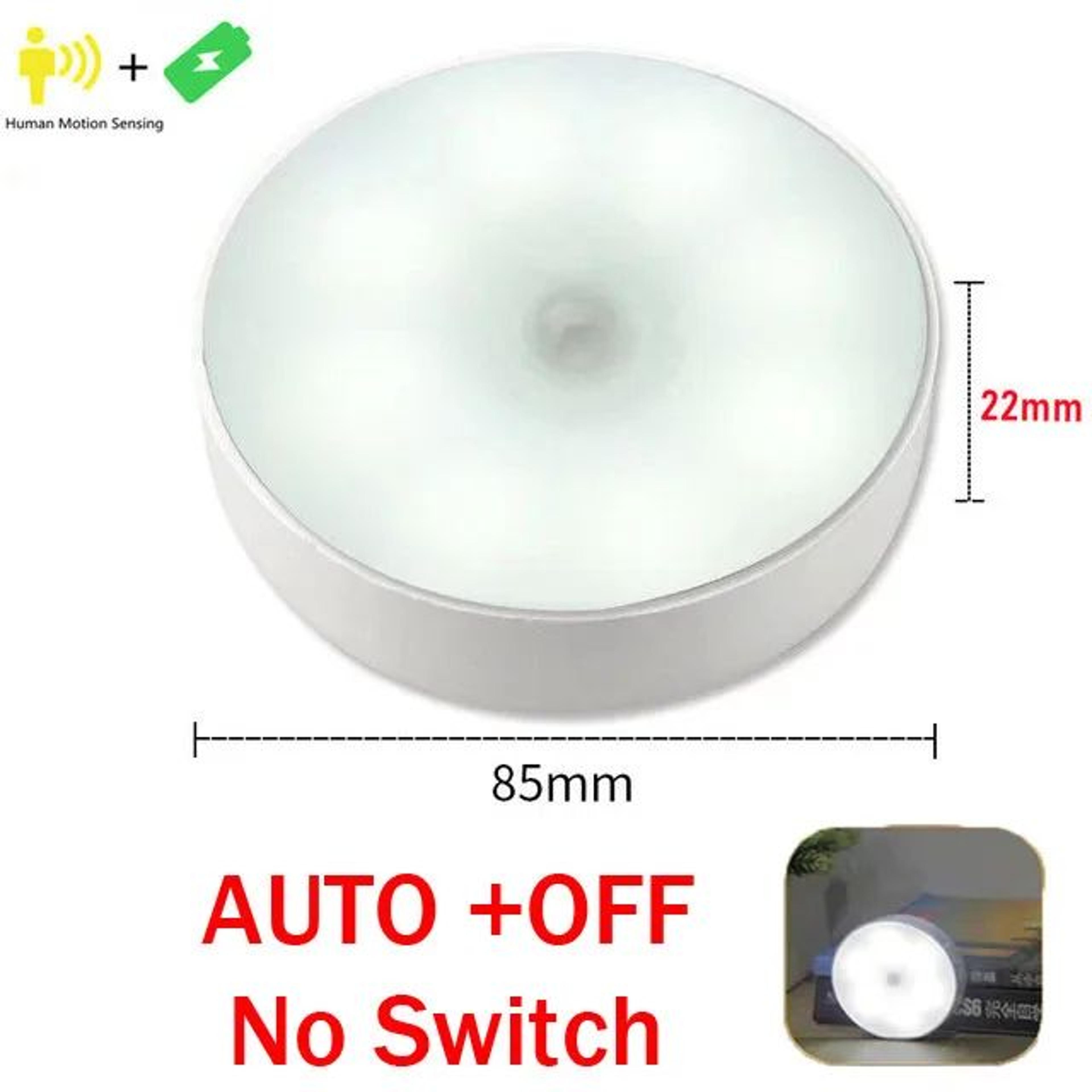 Rechargeable Magnetic Motion Sensor Cabinet Night Light 7