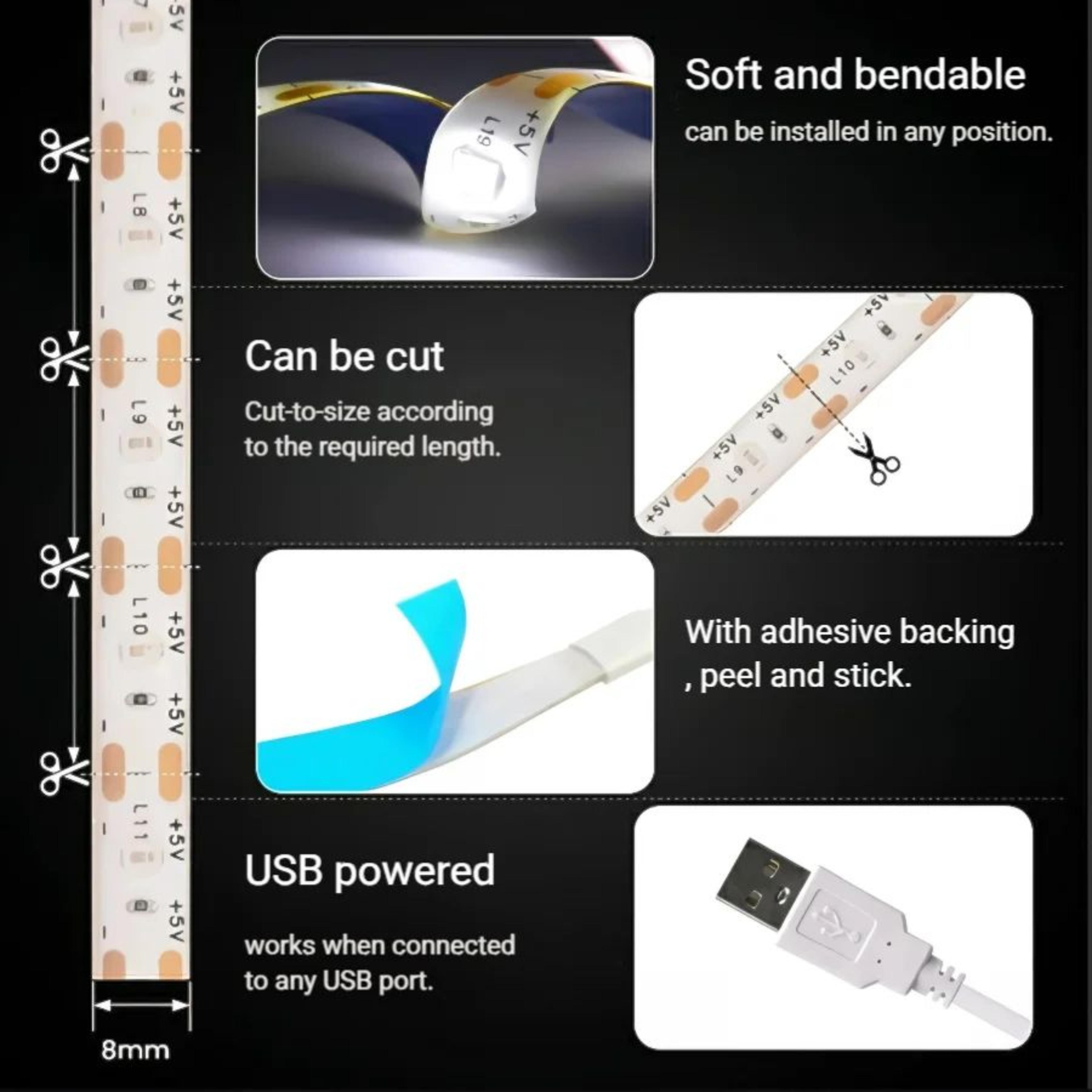 USB Motion Sensor LED Strip Light 3