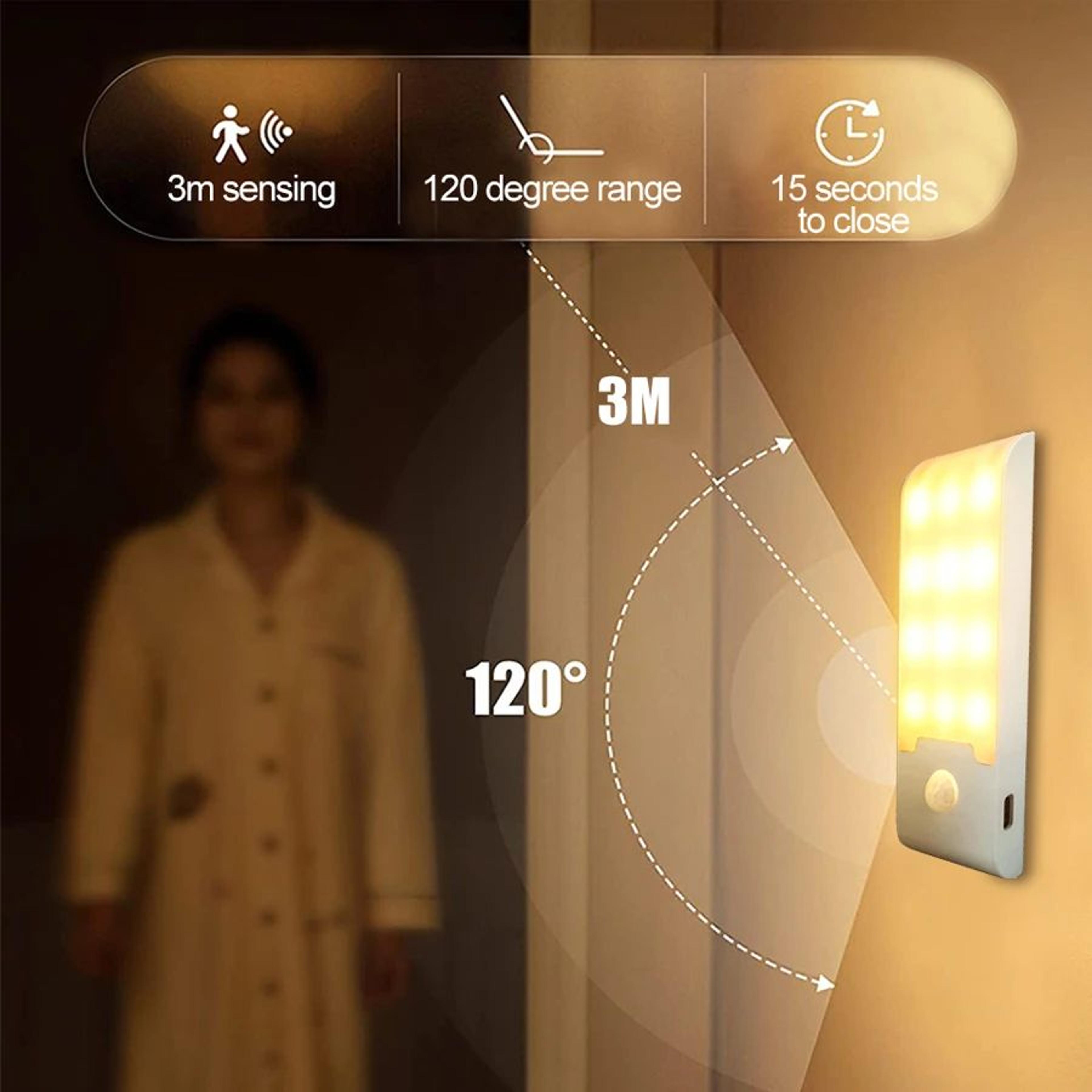 12 LED Rechargeable PIR Closet Night Light 2