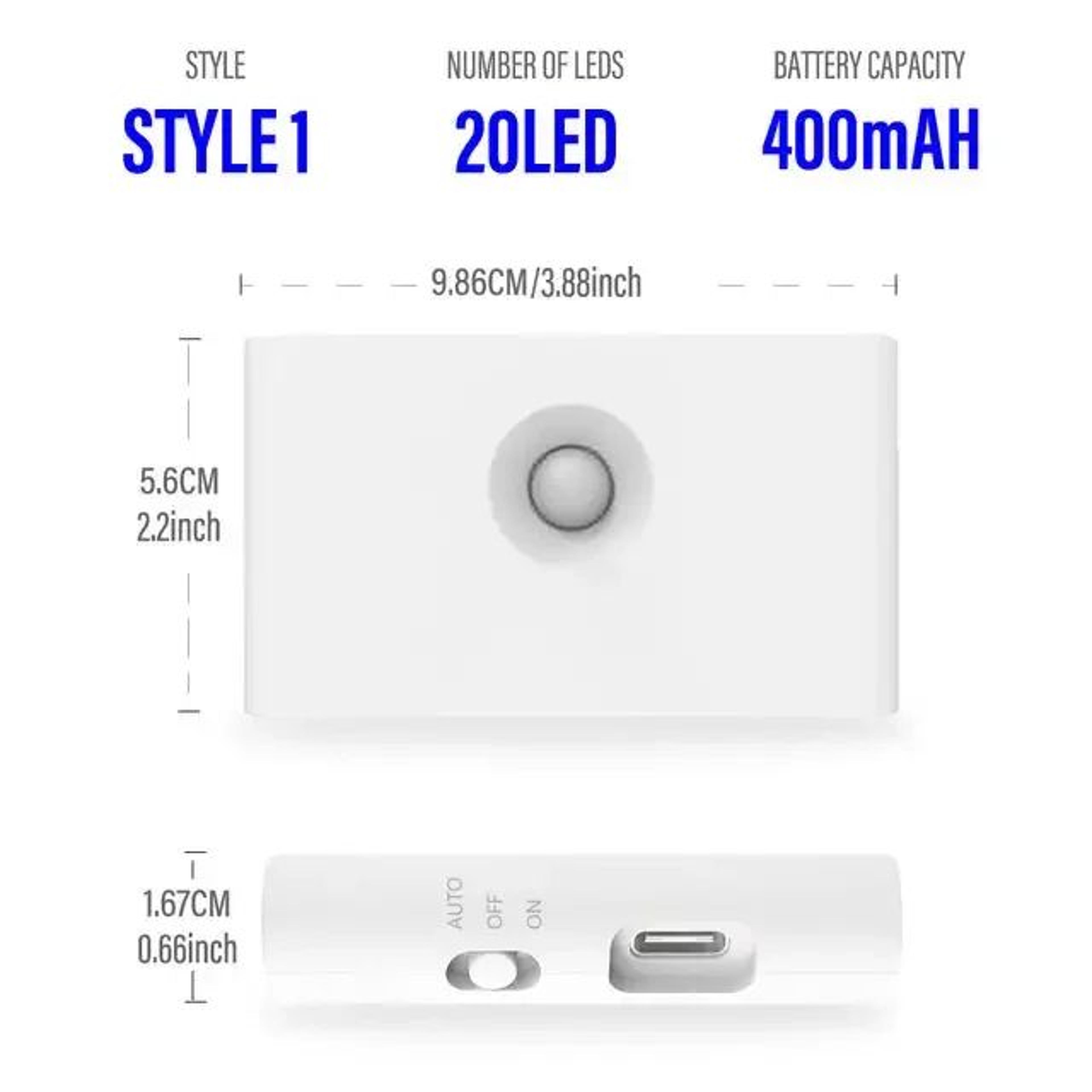 Side Glow Magnetic Motion Sensor Night Light 6