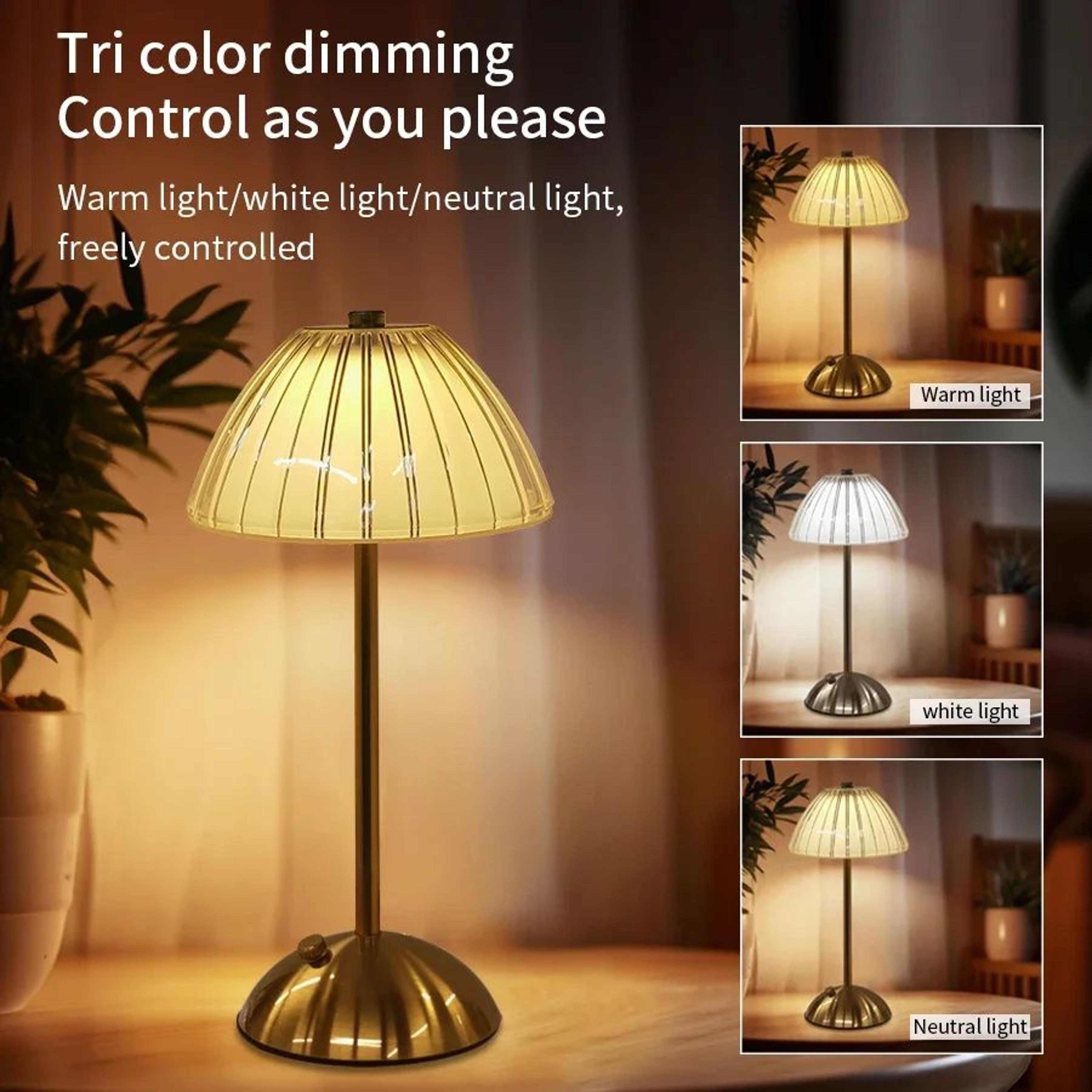 Rechargeable Crystal Touch Table Lamp 2