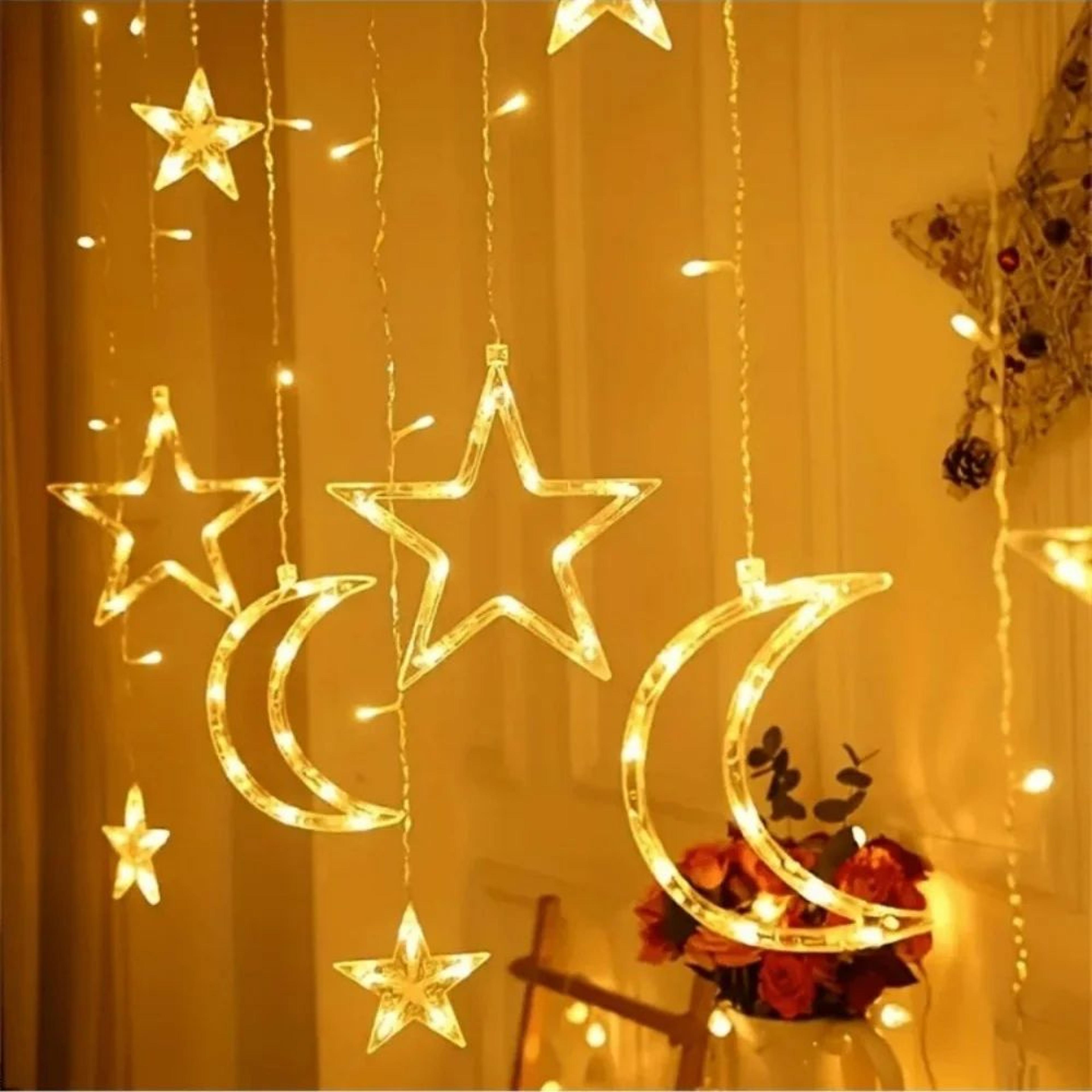 Star And Moon LED Curtain Lights 2