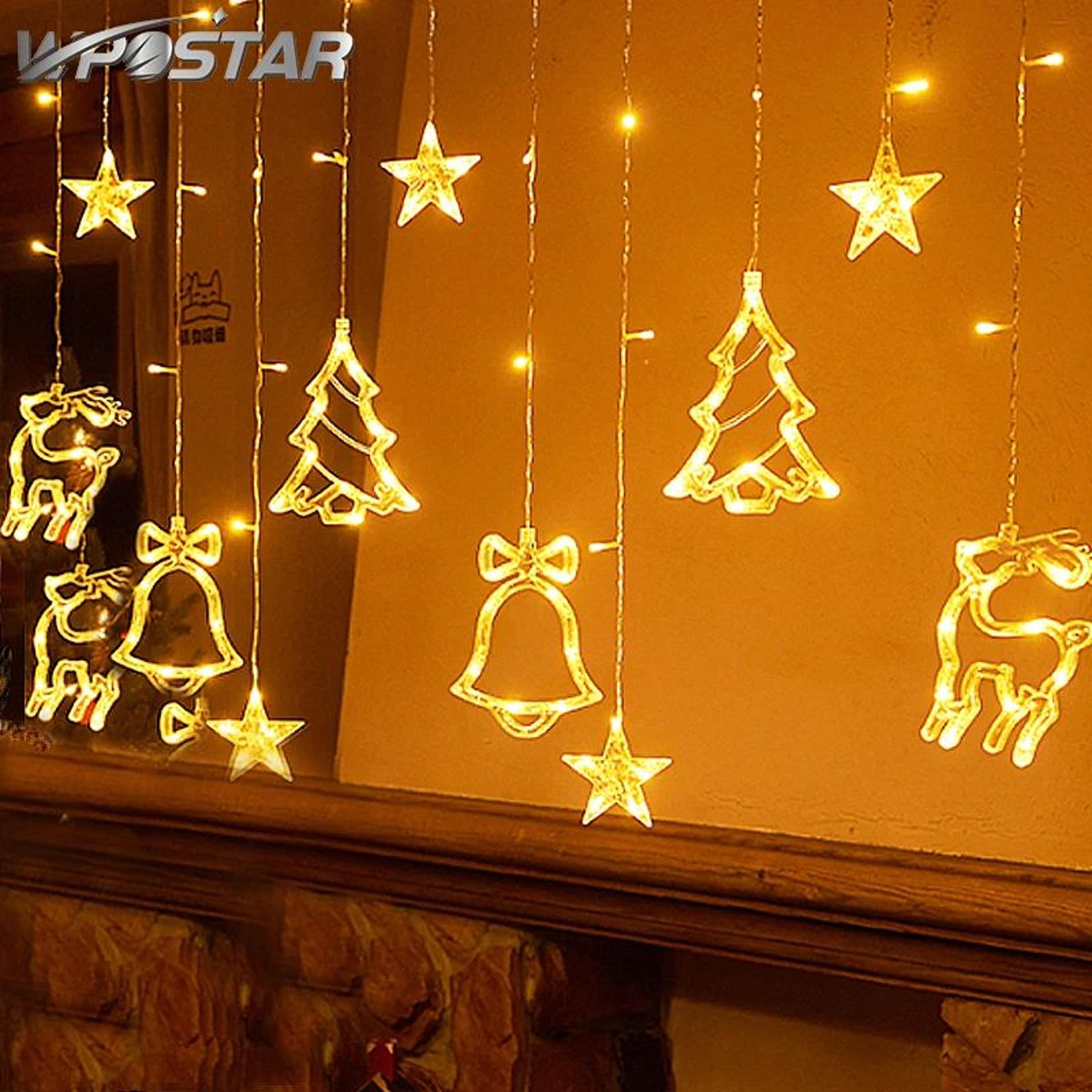 moon and star led curtain lights