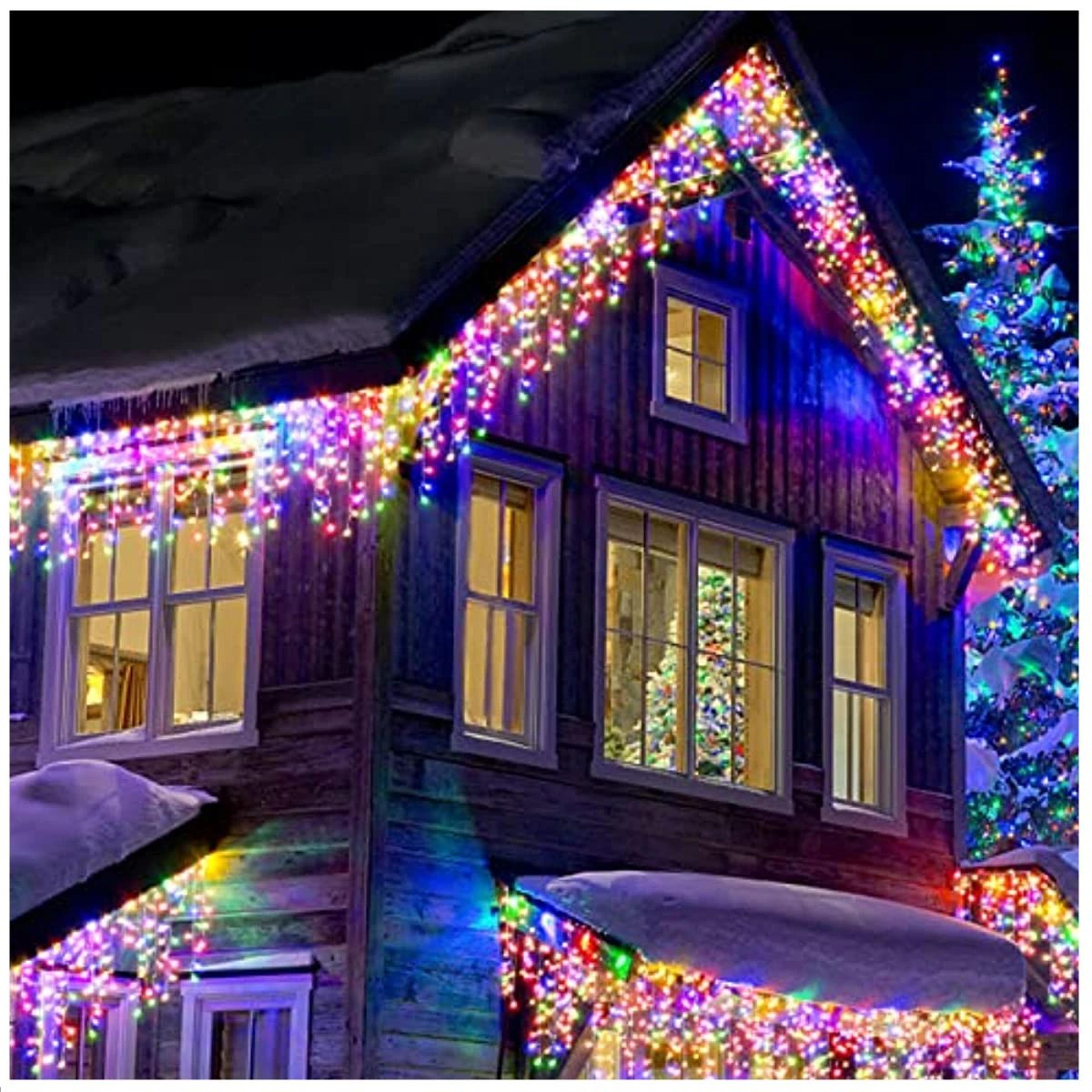 outdoor led icicle curtain lights