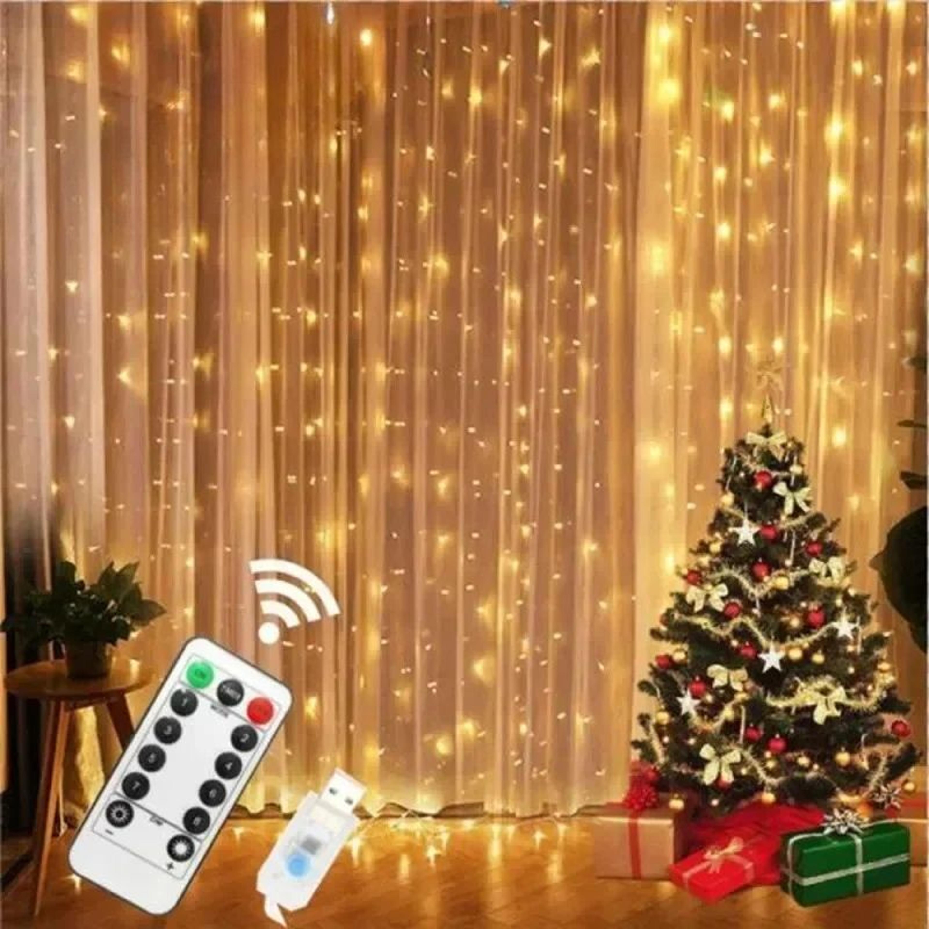 wide usb fairy curtain lights with remote