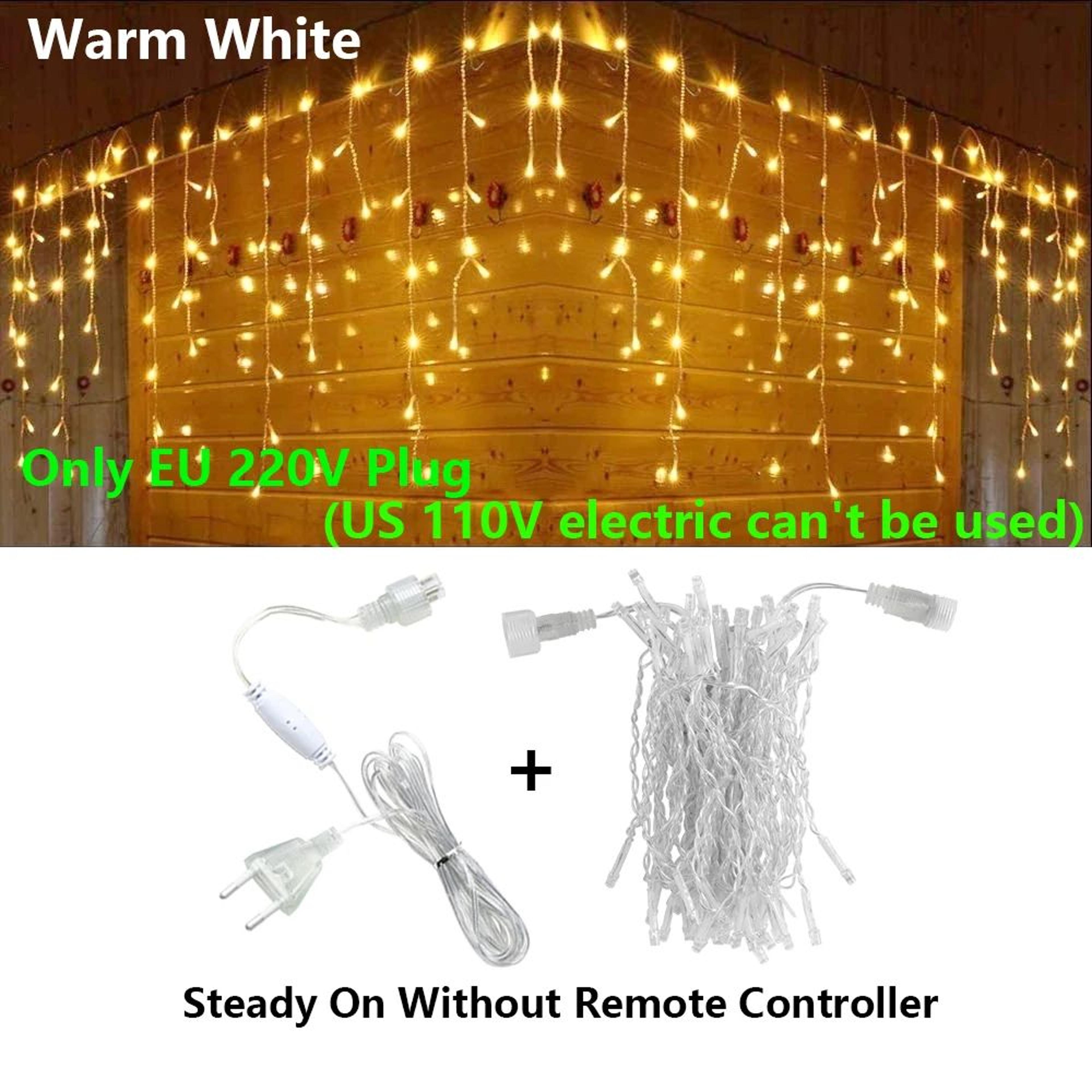 Outdoor Cascading LED Icicle Lights 10