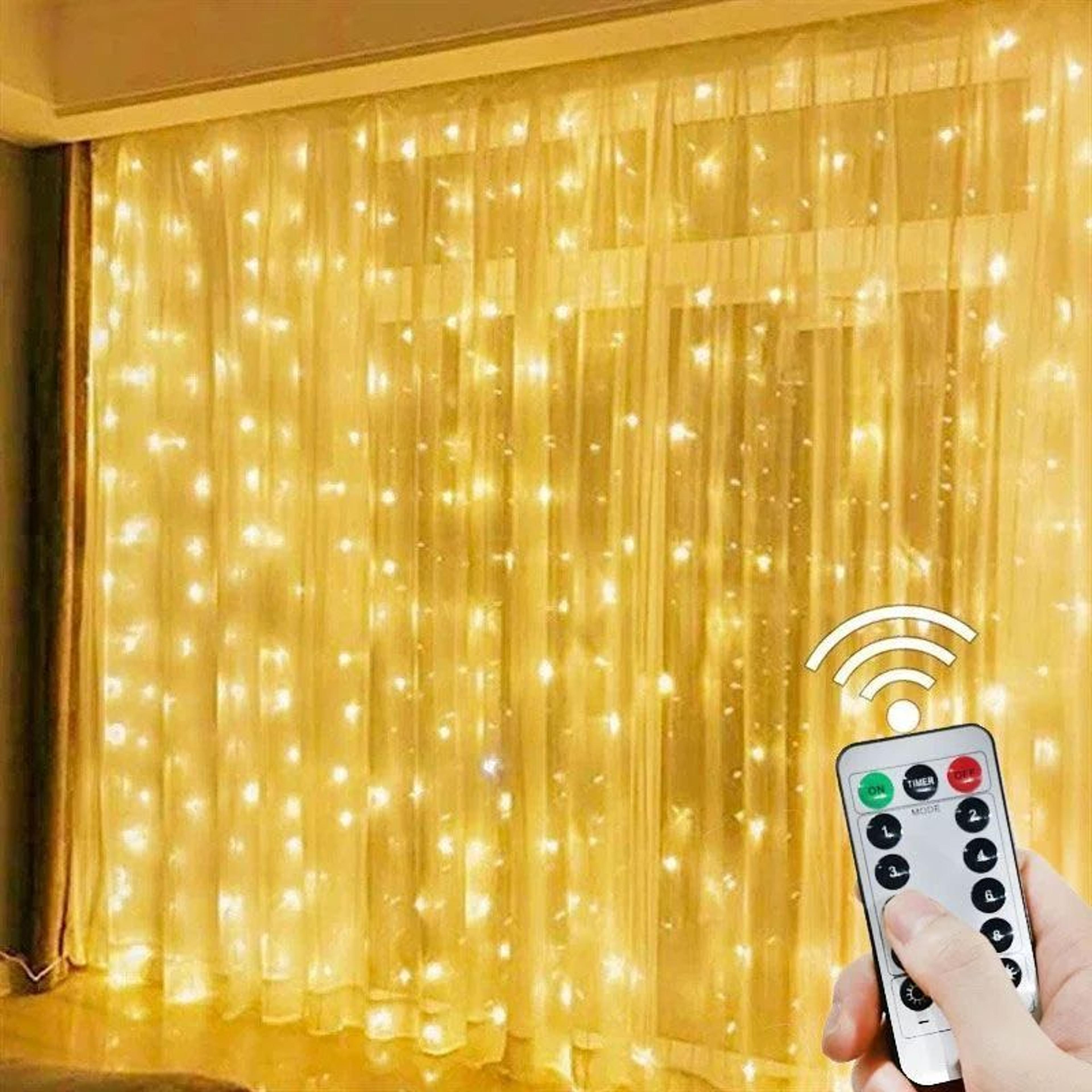 Remote USB Cascading Curtain Lights 1