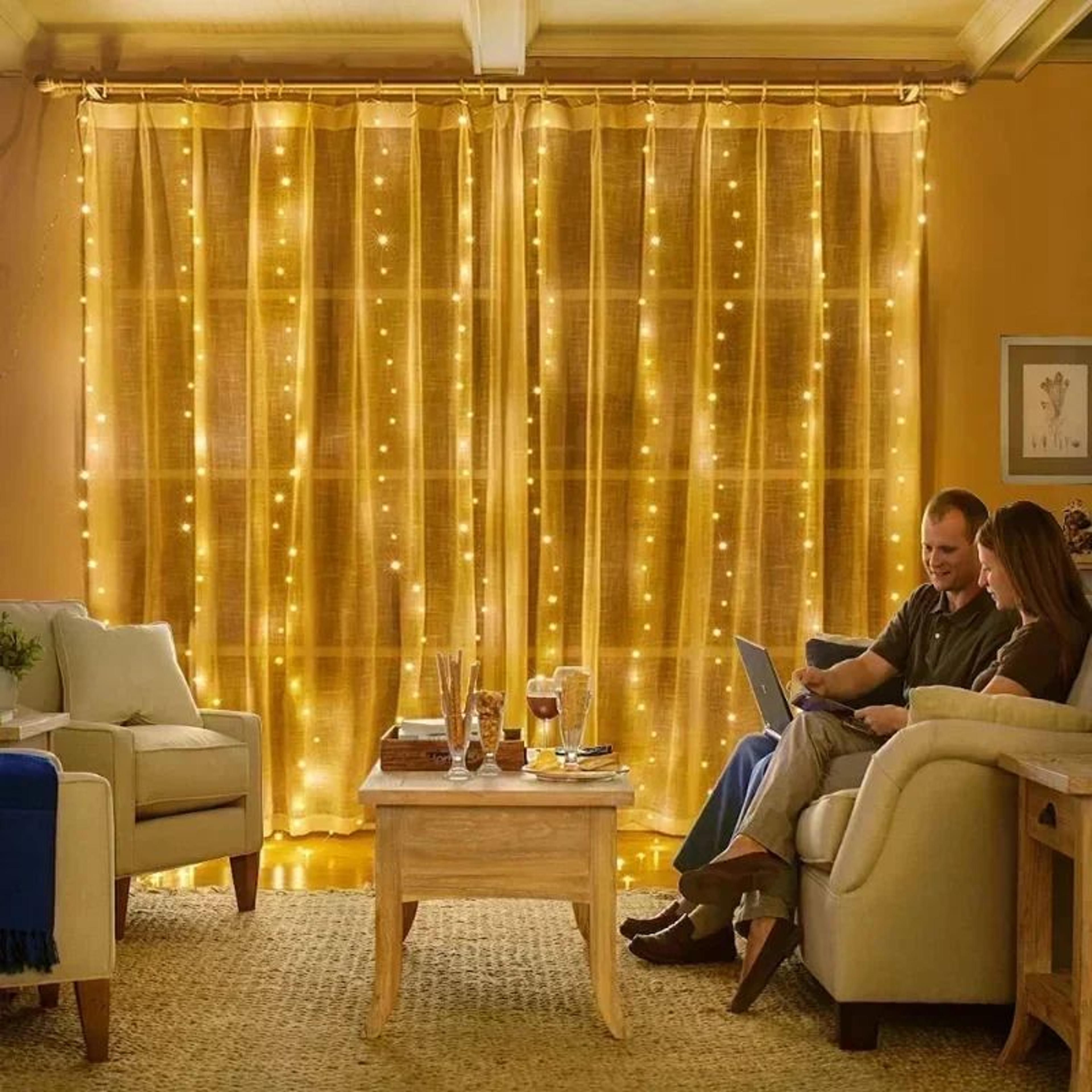 Remote USB Window Curtain Lights 3