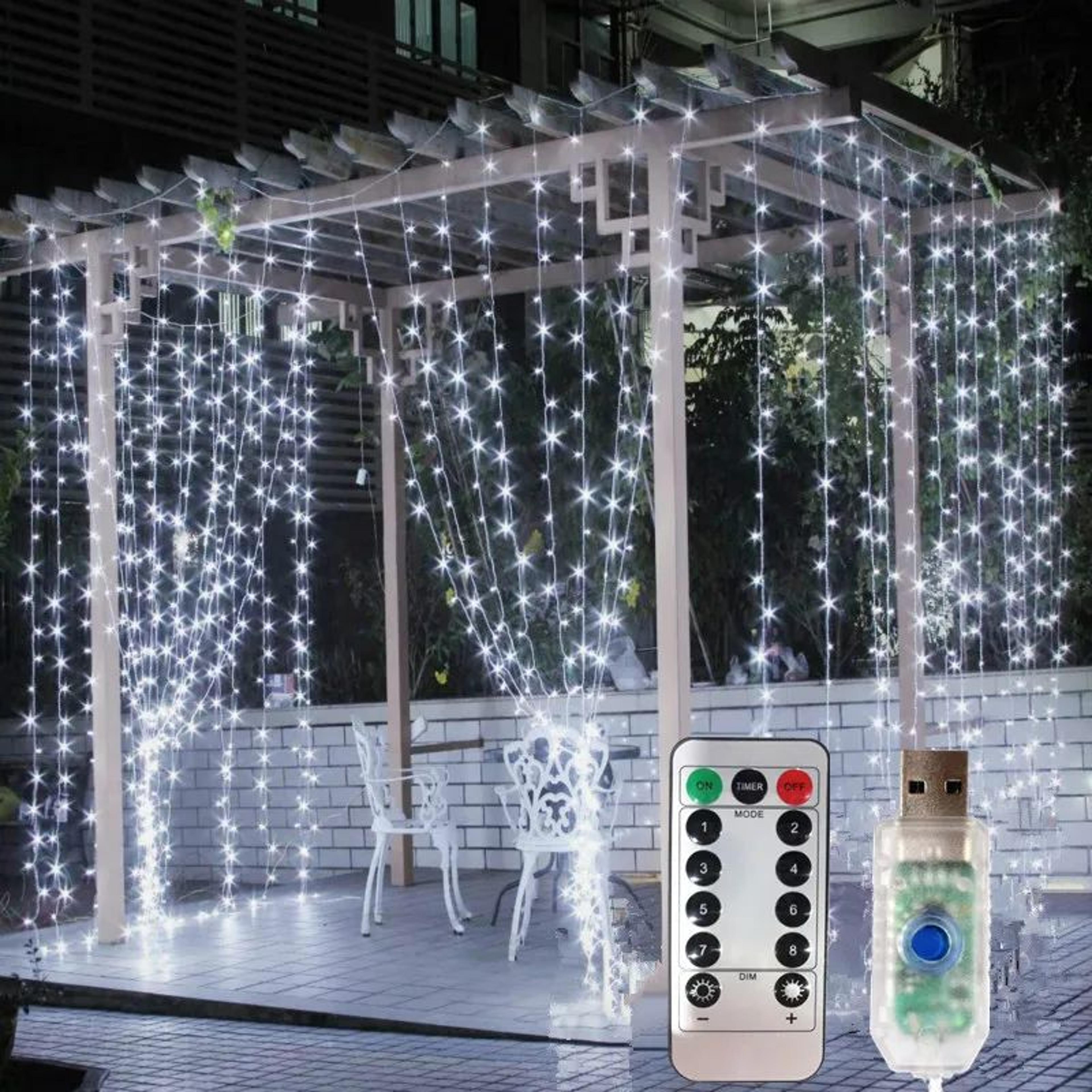 USB Garden Festoon Curtain Lights 3