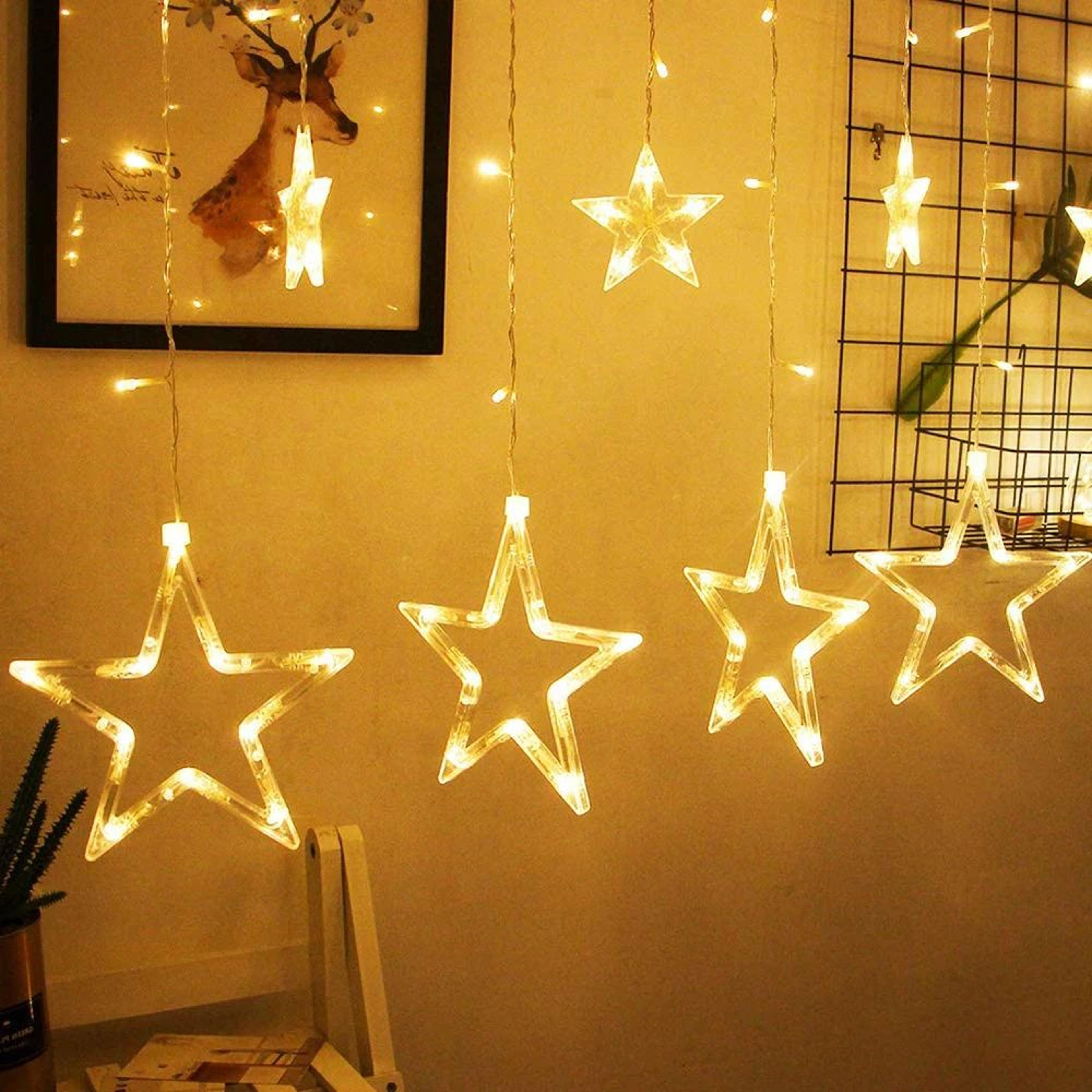 Waterproof Star Curtain Lights 3
