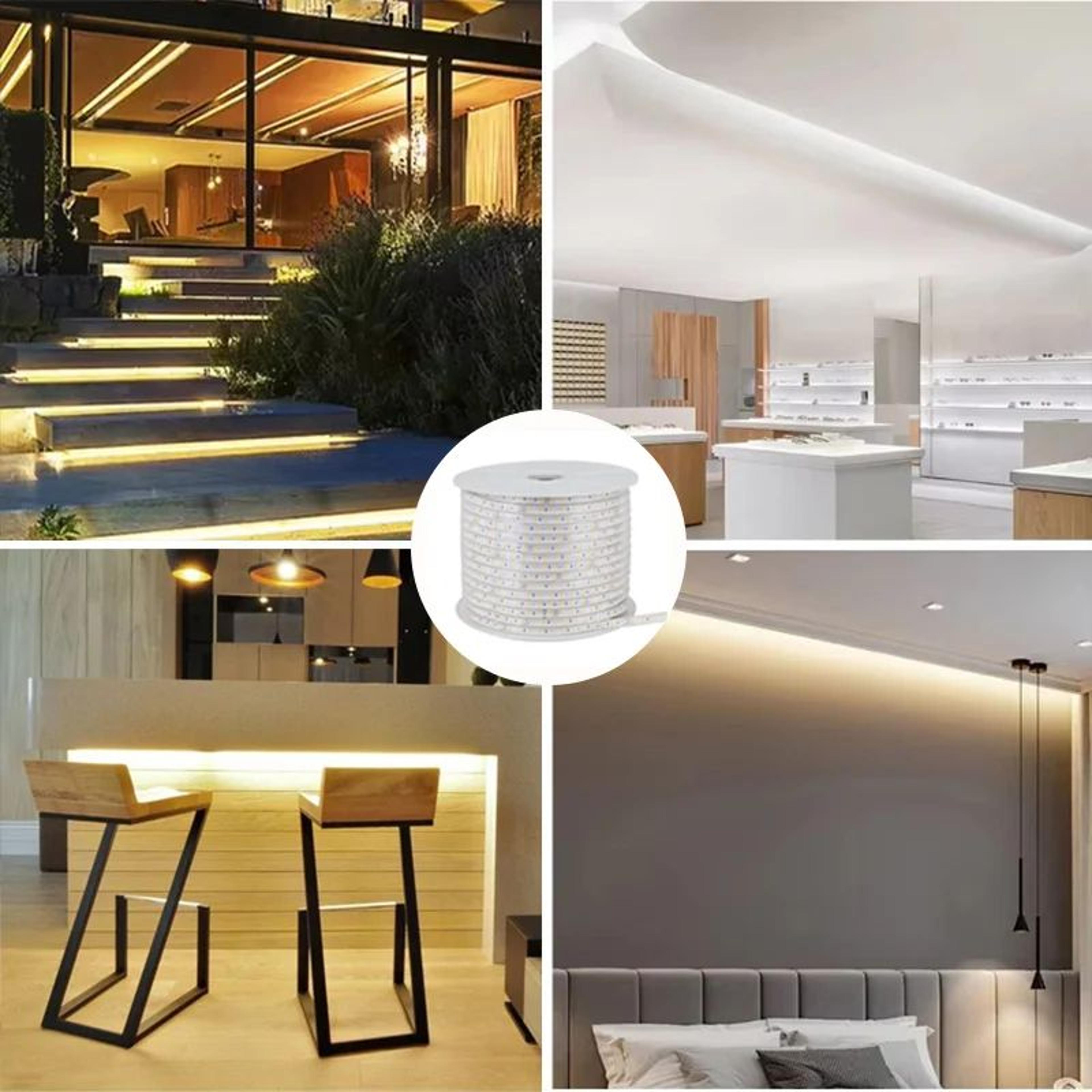 Long Waterproof 220V LED Strip Lights 5