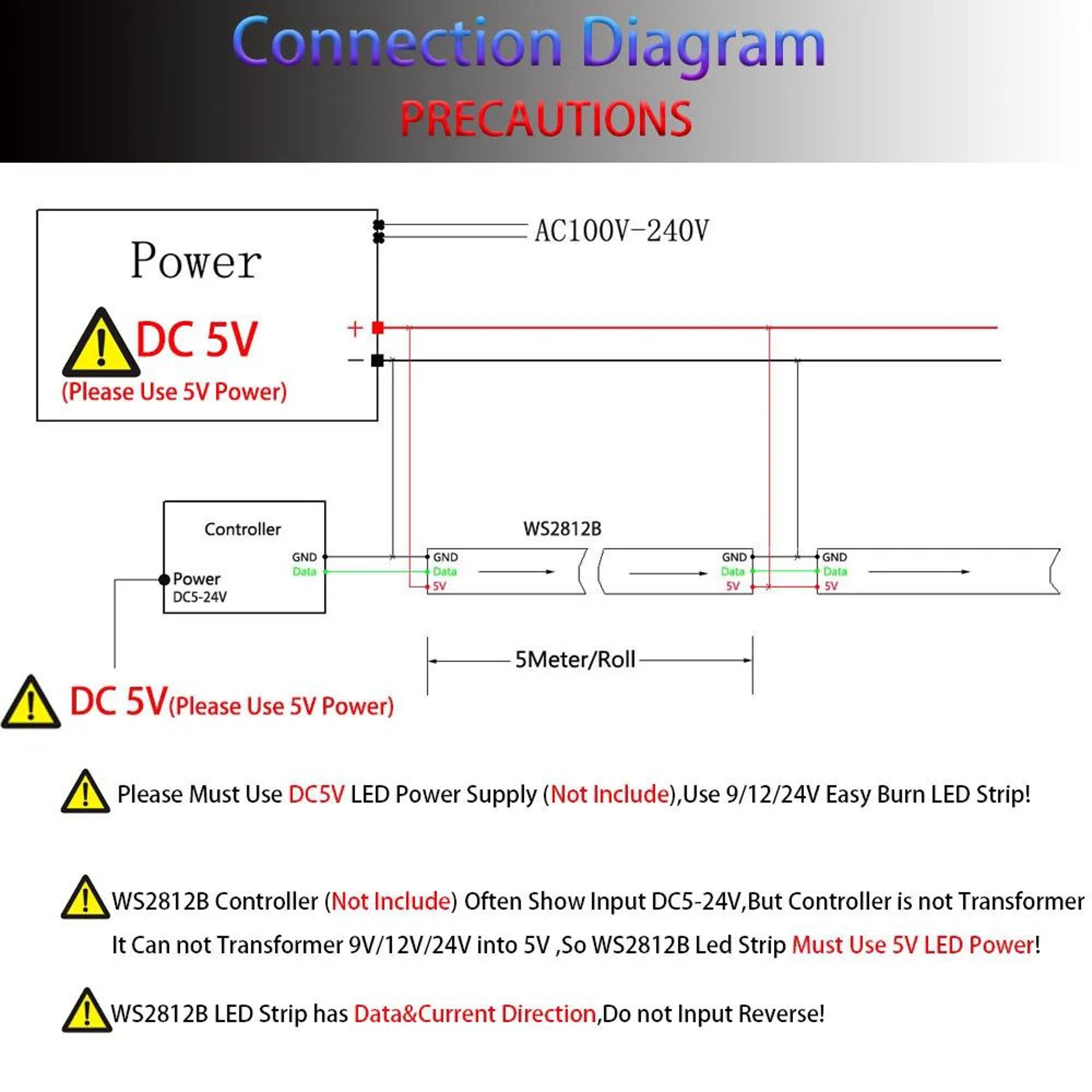 WS2812B Individually Addressable RGB LED Strip 3