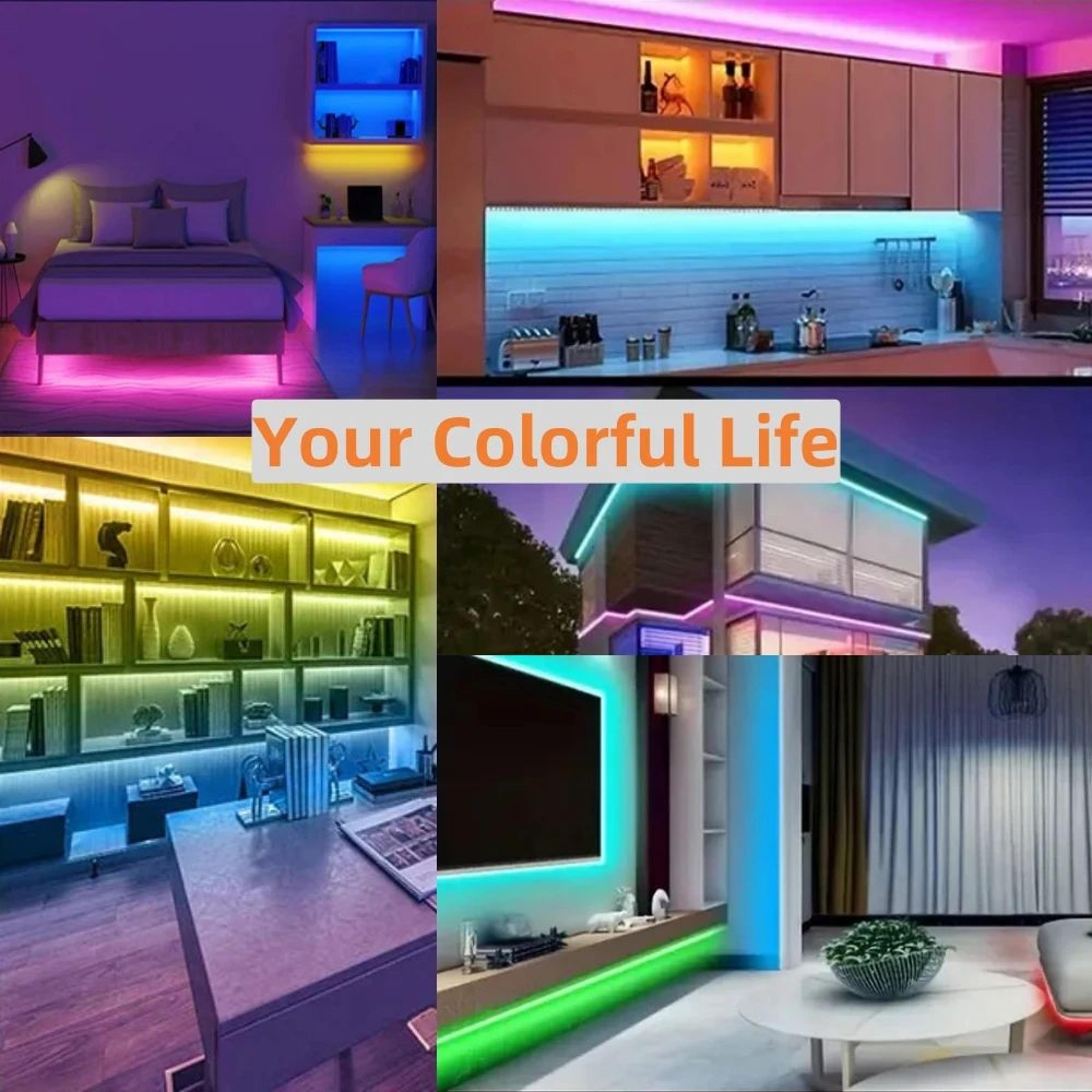 Battery Powered RGB LED Strip Lights 1