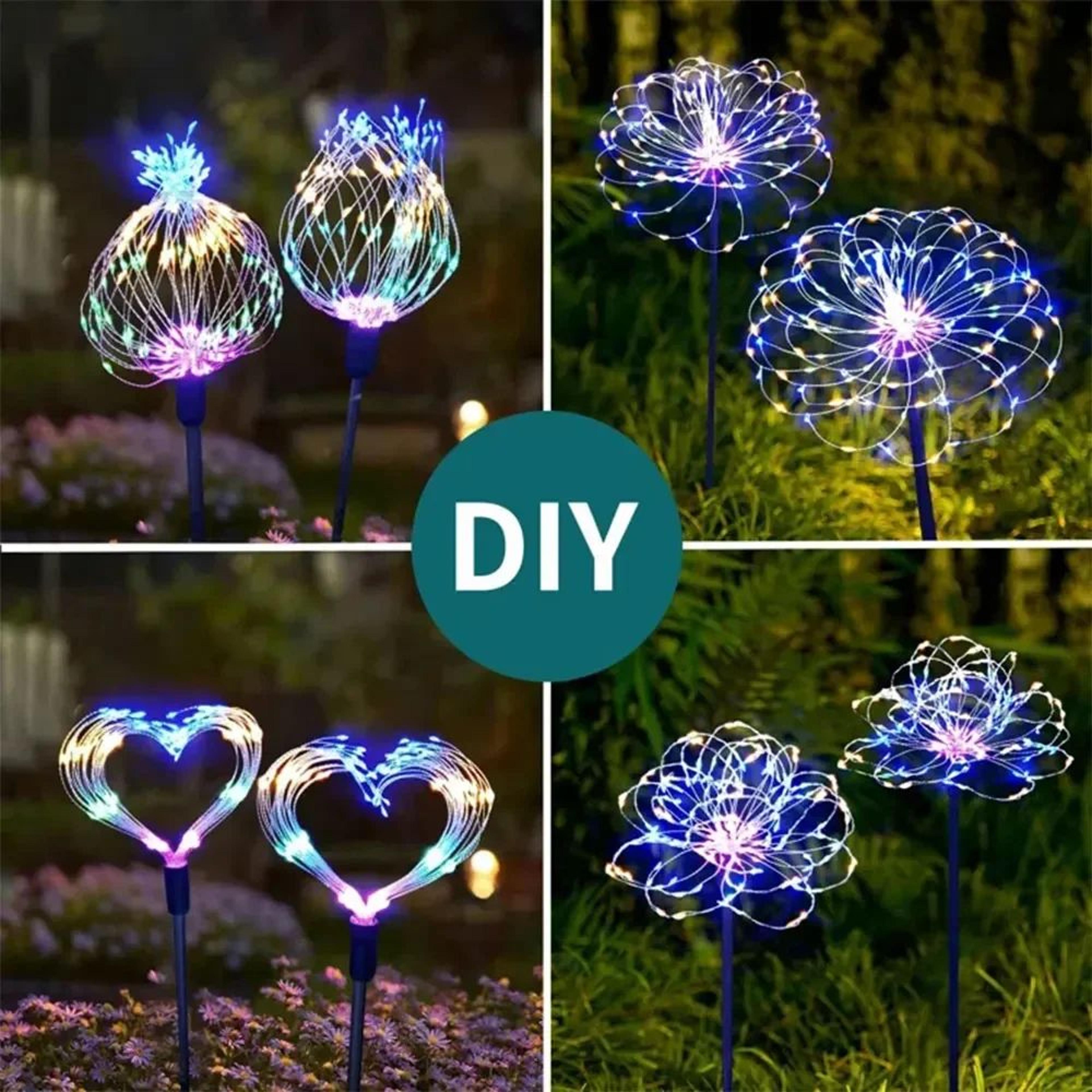 Solar Starburst Flower Garden Lights 1