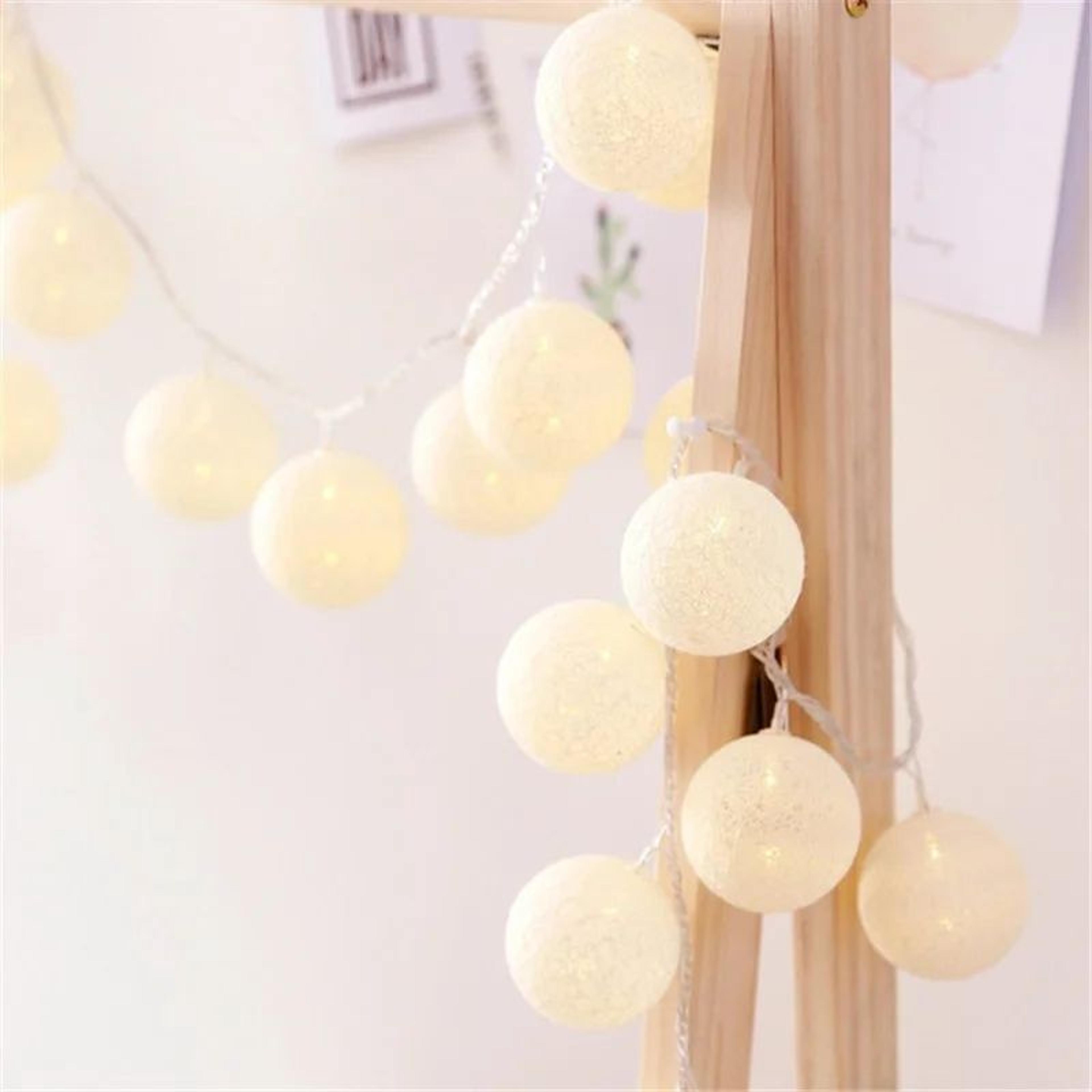Cotton Ball LED String Lights 2
