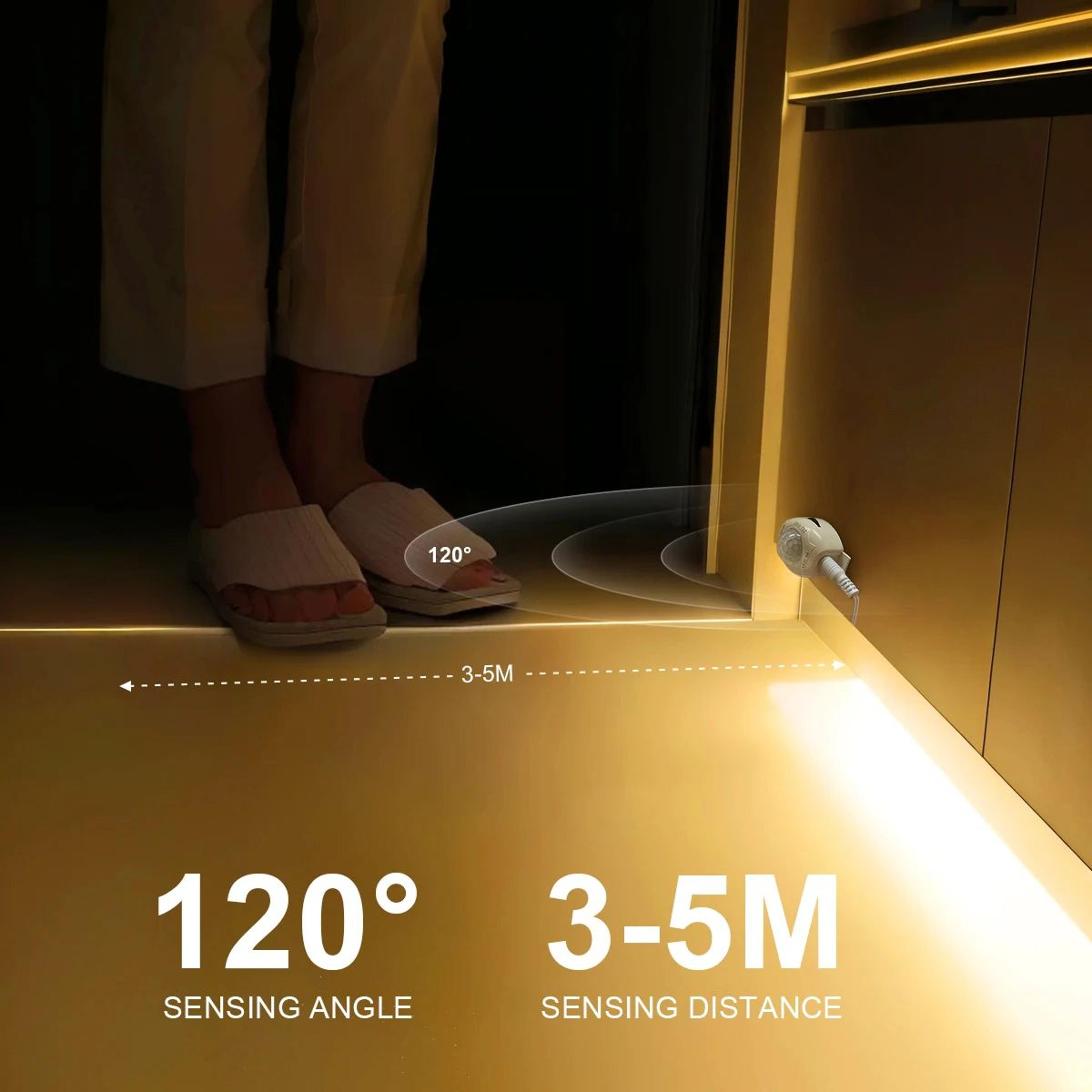 Wireless PIR Motion Sensor USB LED Strip Lights 3